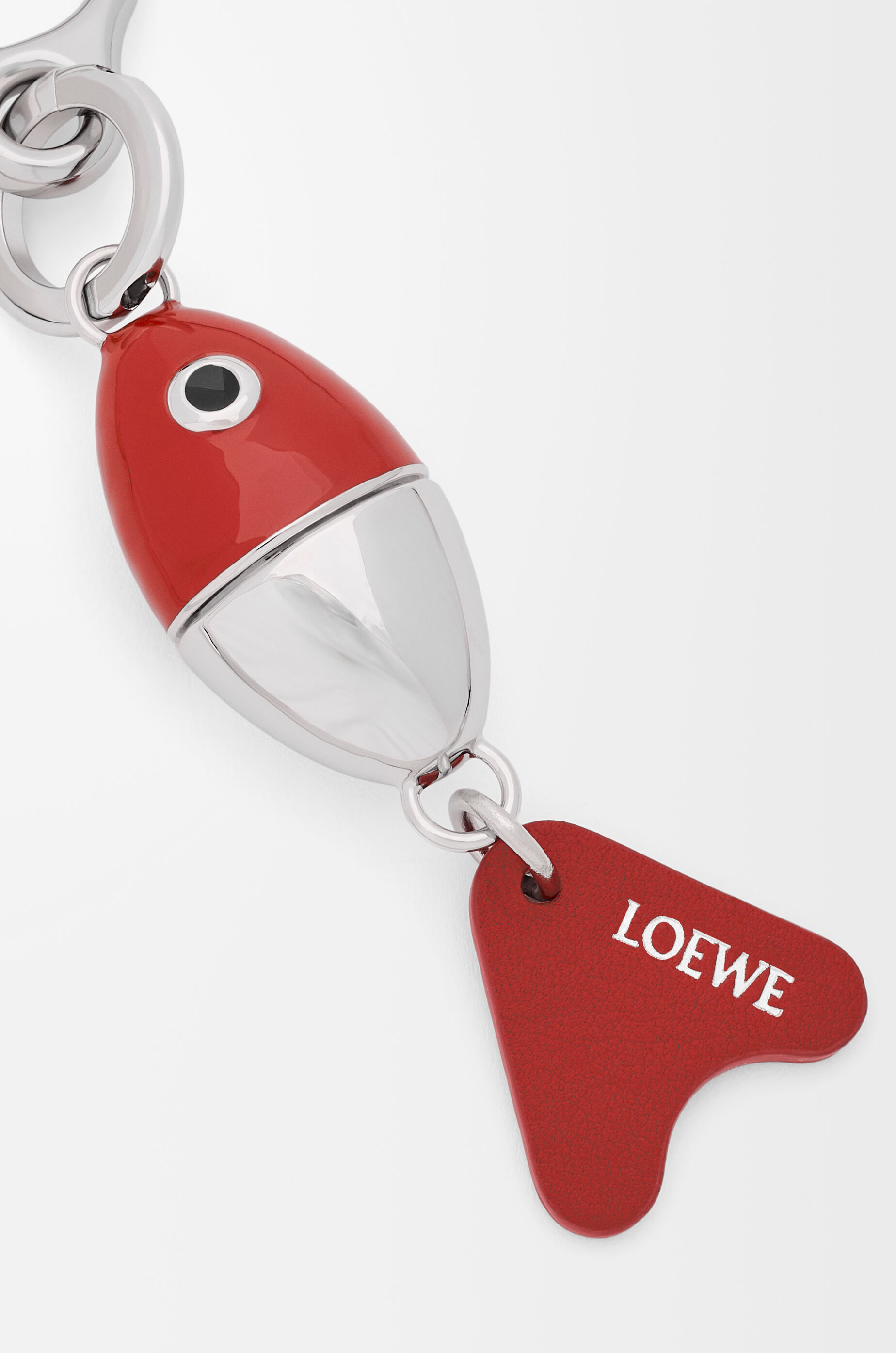 LOEWE Fishing lure charm Red/Silver