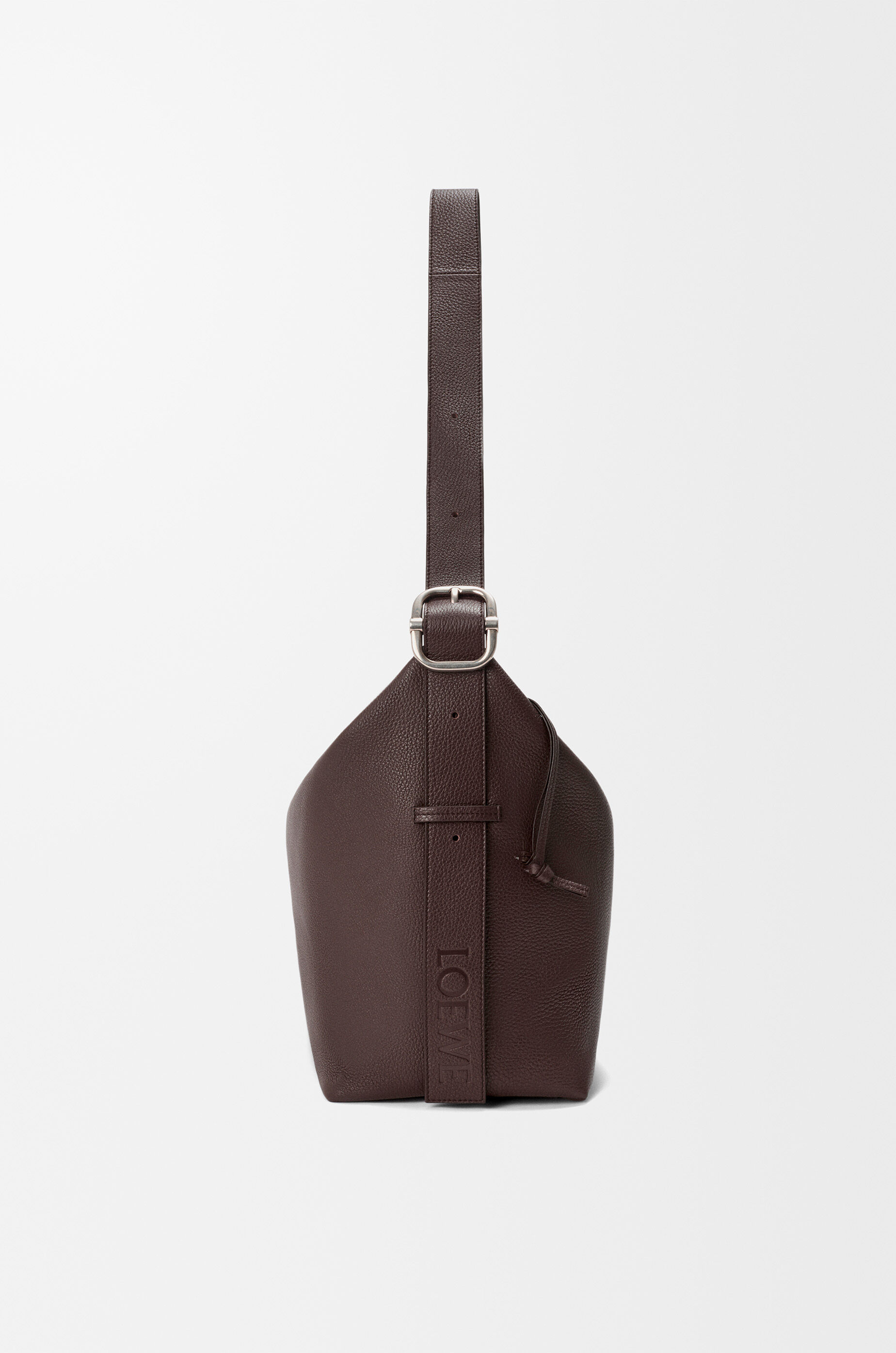 LOEWE Large Loop hobo in supple grained calfskin Chocolate