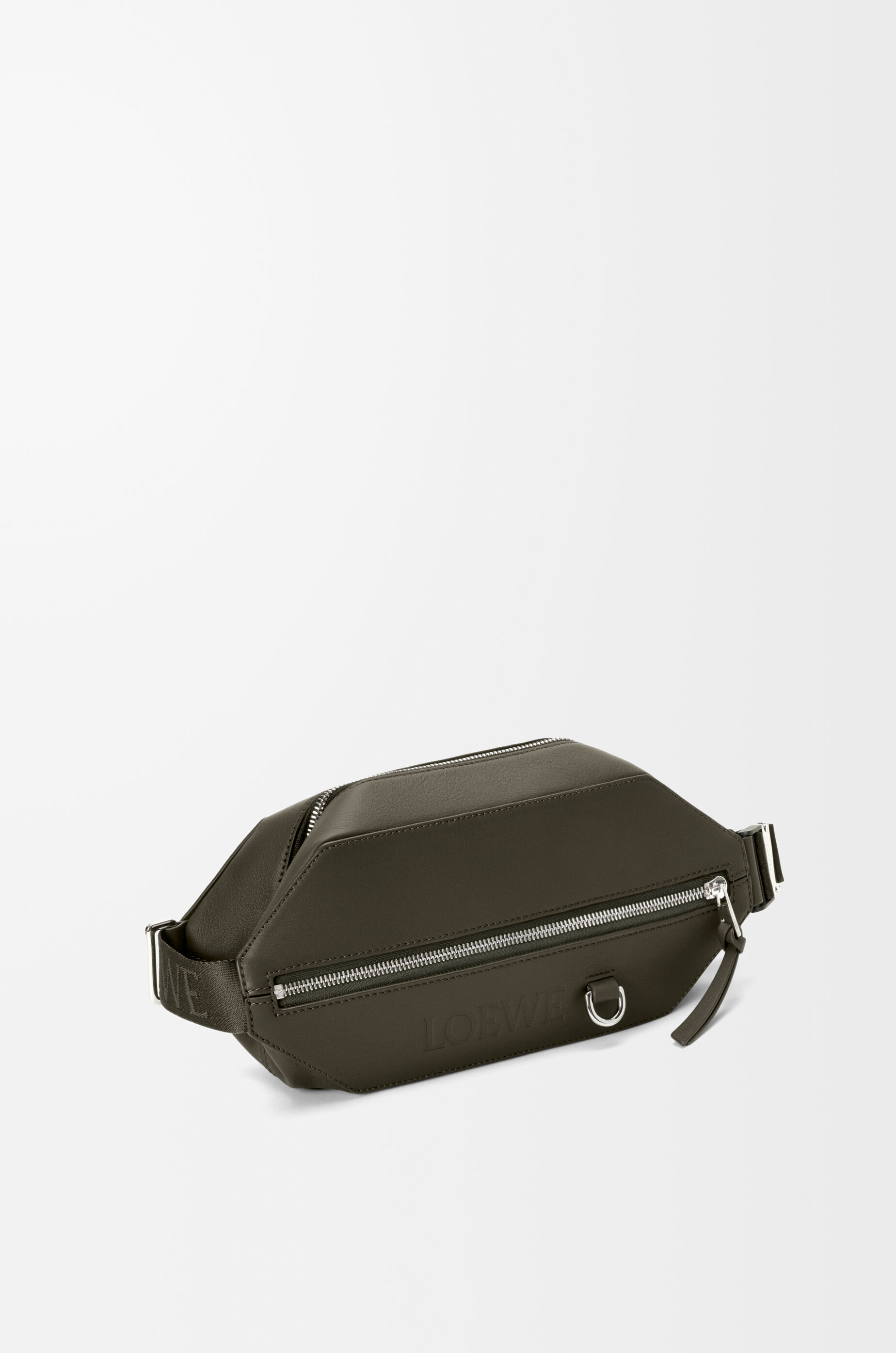 LOEWE Convertible sling in classic calfskin Dark Khaki