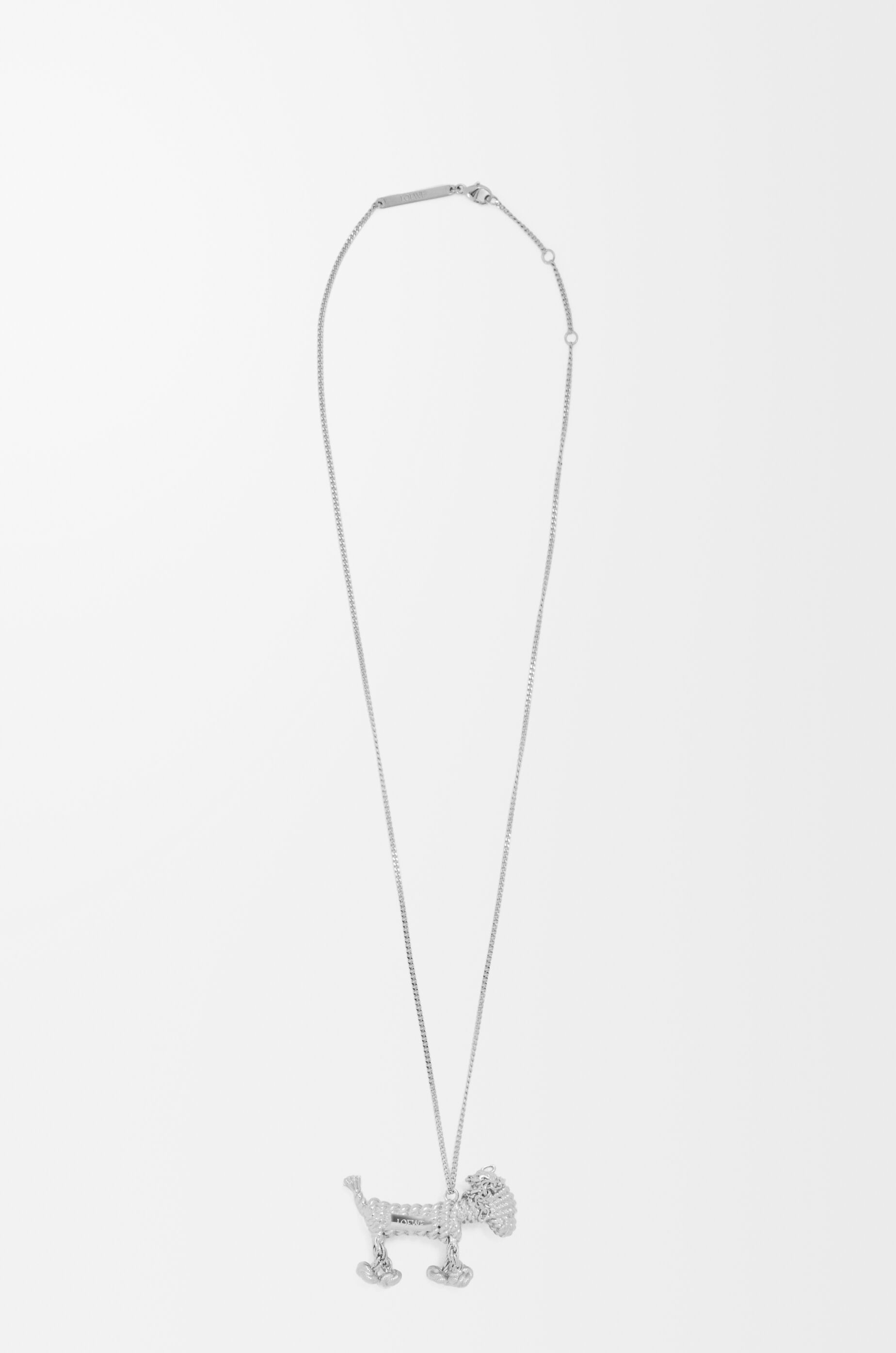 LOEWE Sausage dog necklace Silver