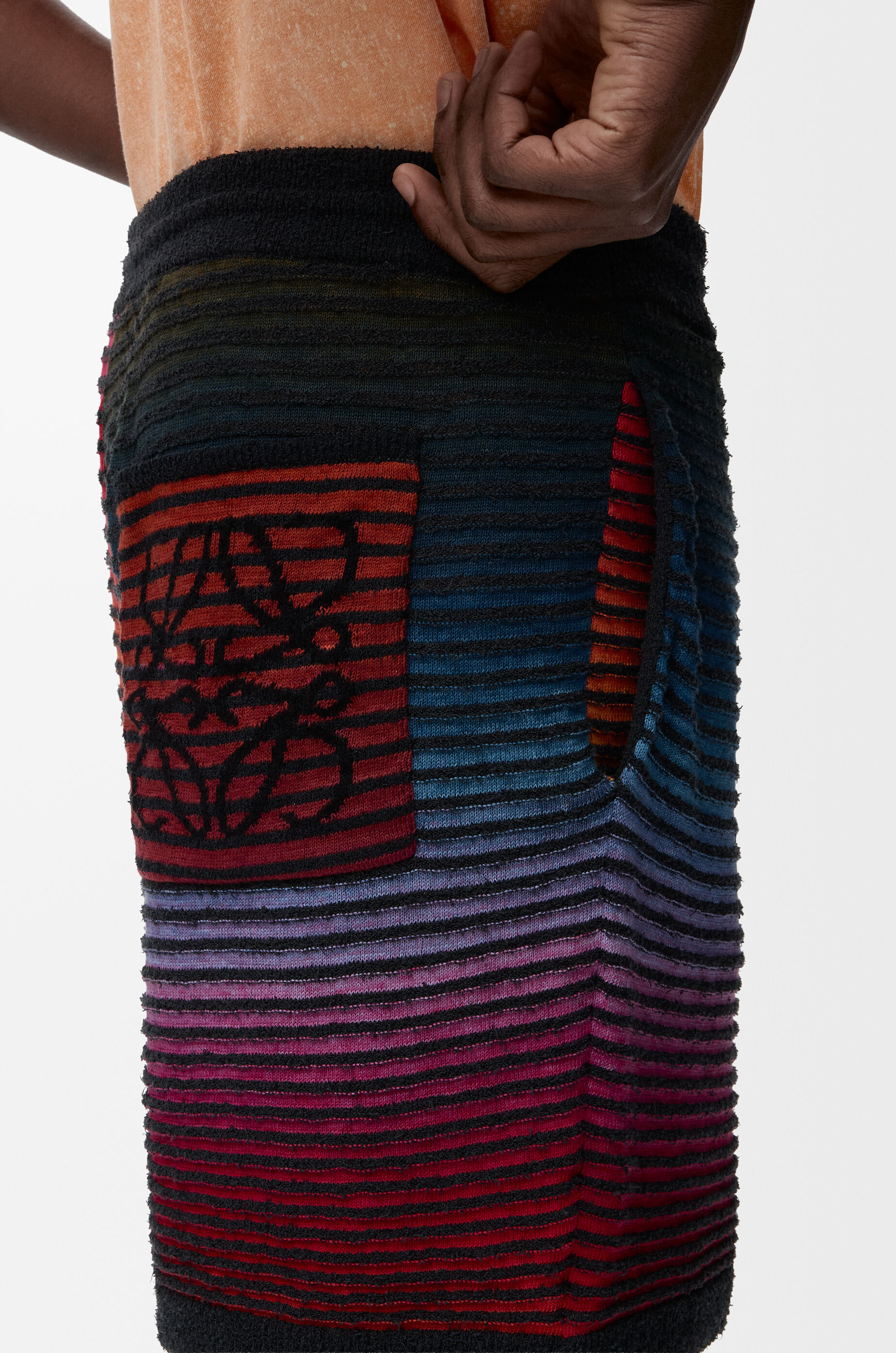 LOEWE Shorts in cotton blend Multicolor/Black