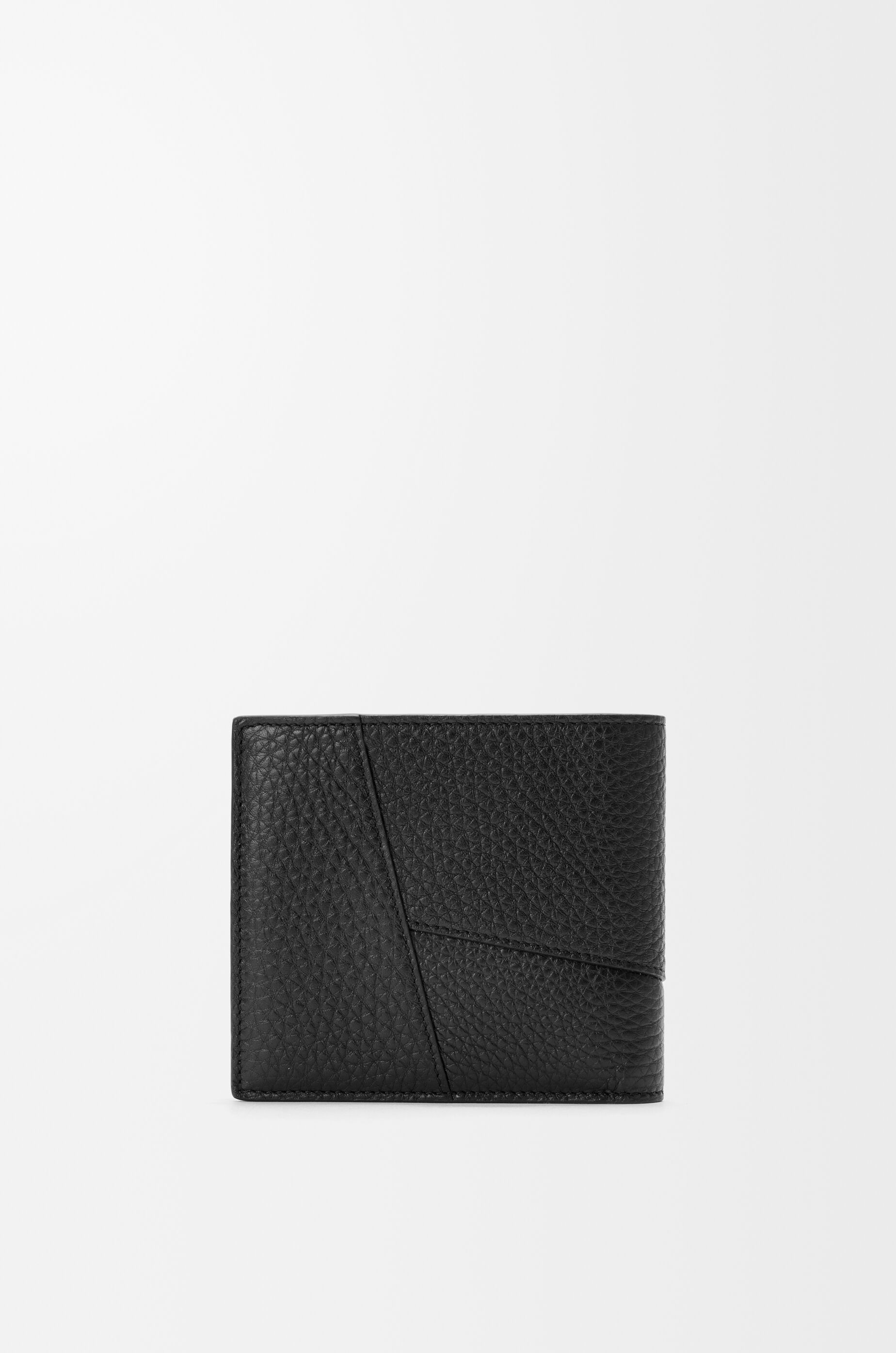 LOEWE Puzzle bifold coin wallet in supple grained calfskin Black