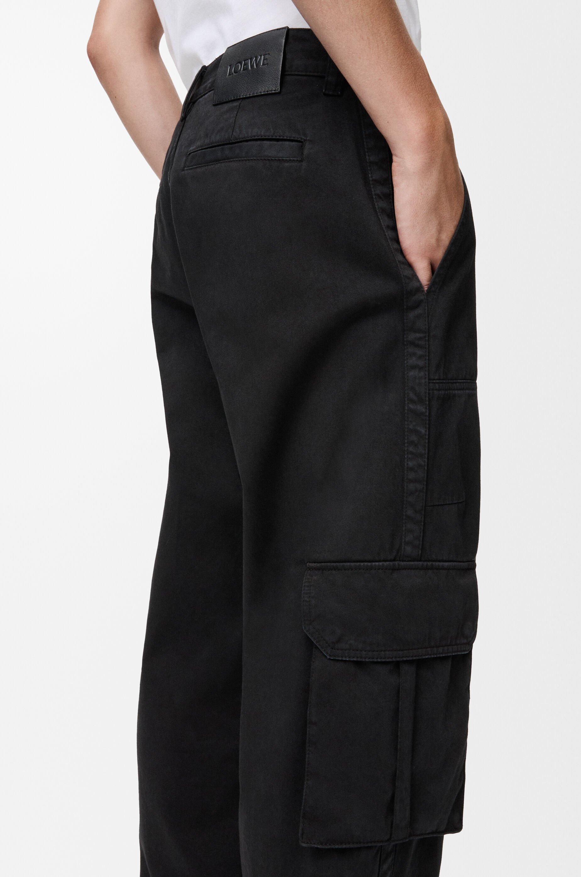 LOEWE Cargo trousers in cotton Black