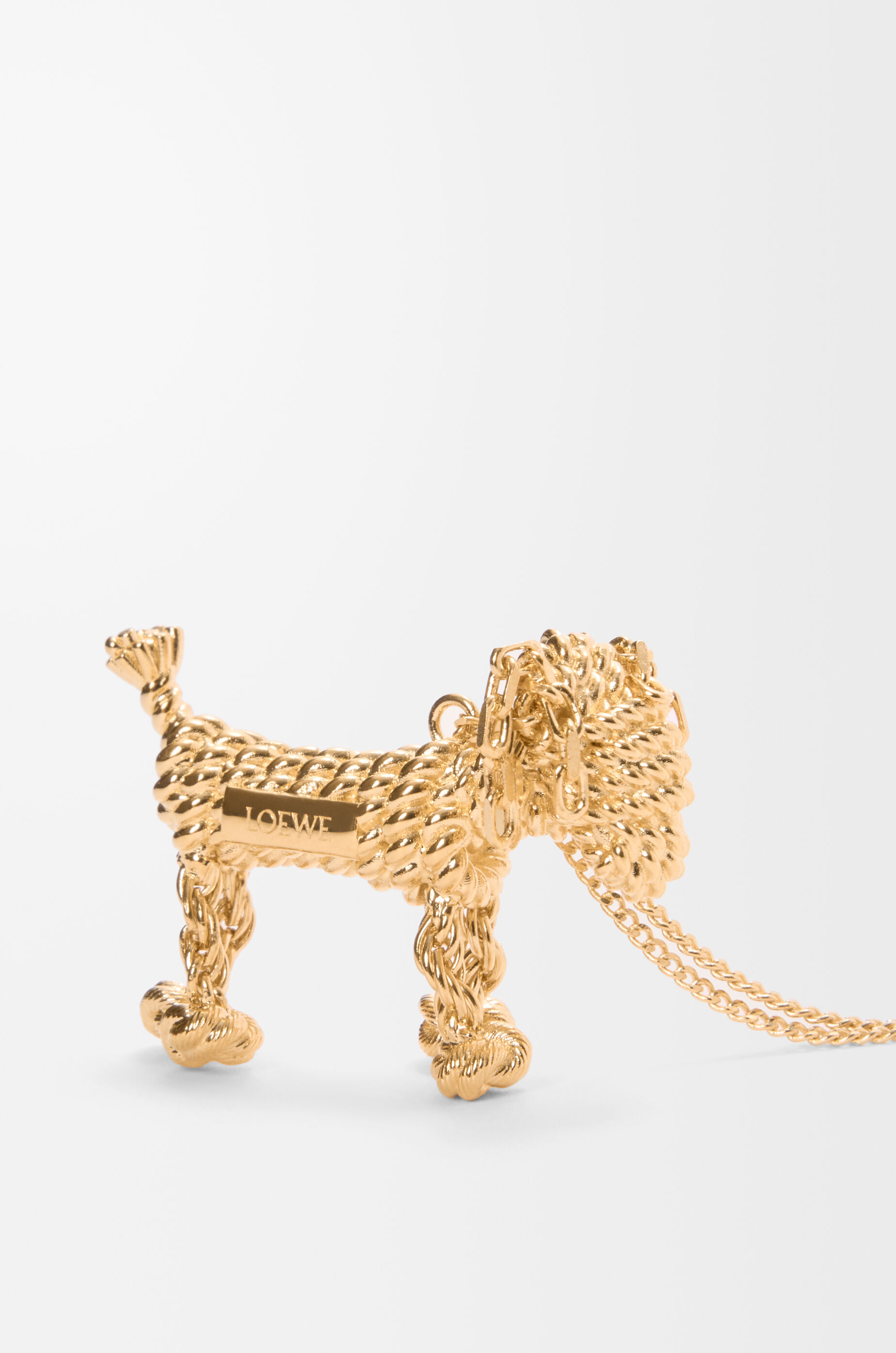 LOEWE Sausage dog necklace Gold