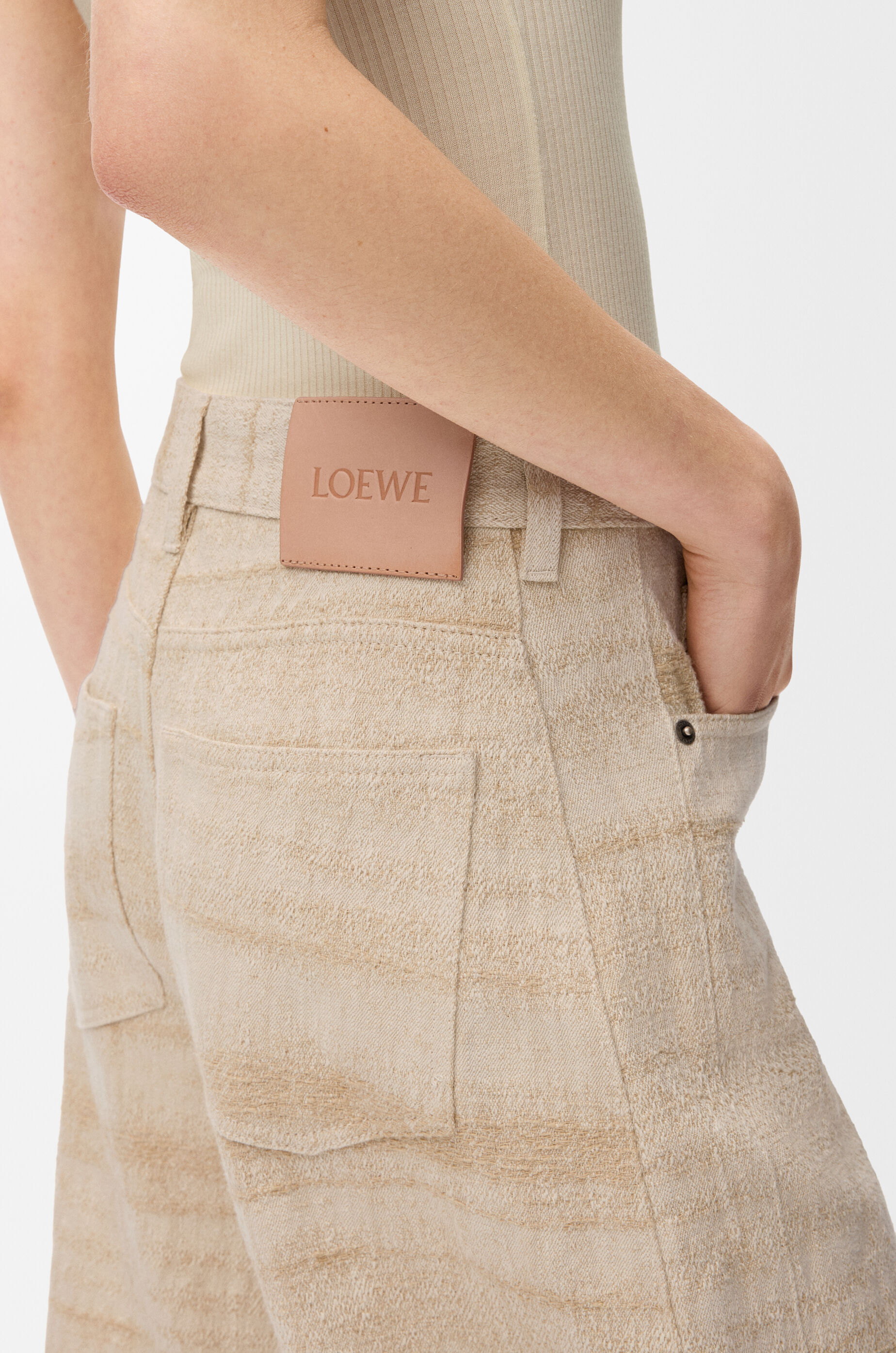 LOEWE Barrel Jeans in denim Sand