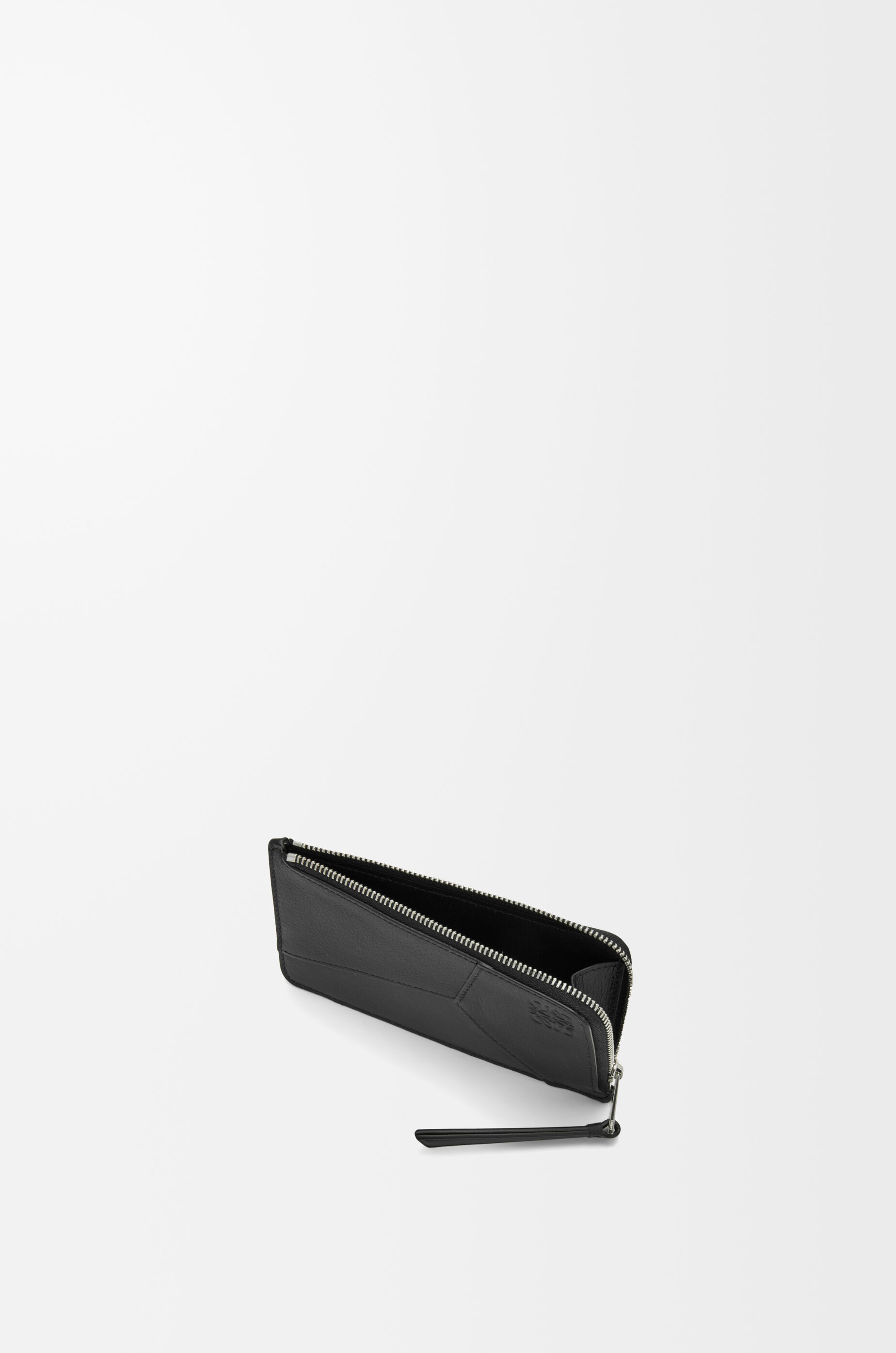 LOEWE Puzzle long coin cardholder in classic calfskin Black