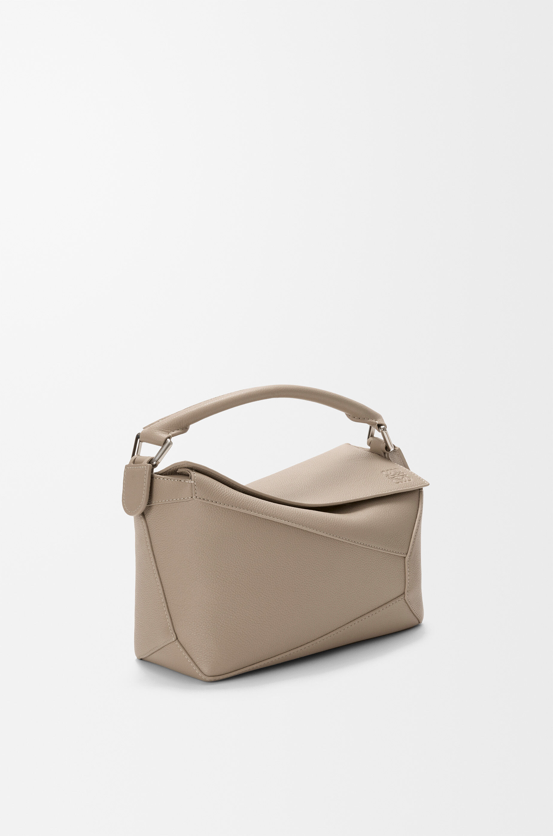 LOEWE Small Puzzle Edge bag in soft grained calfskin Clay