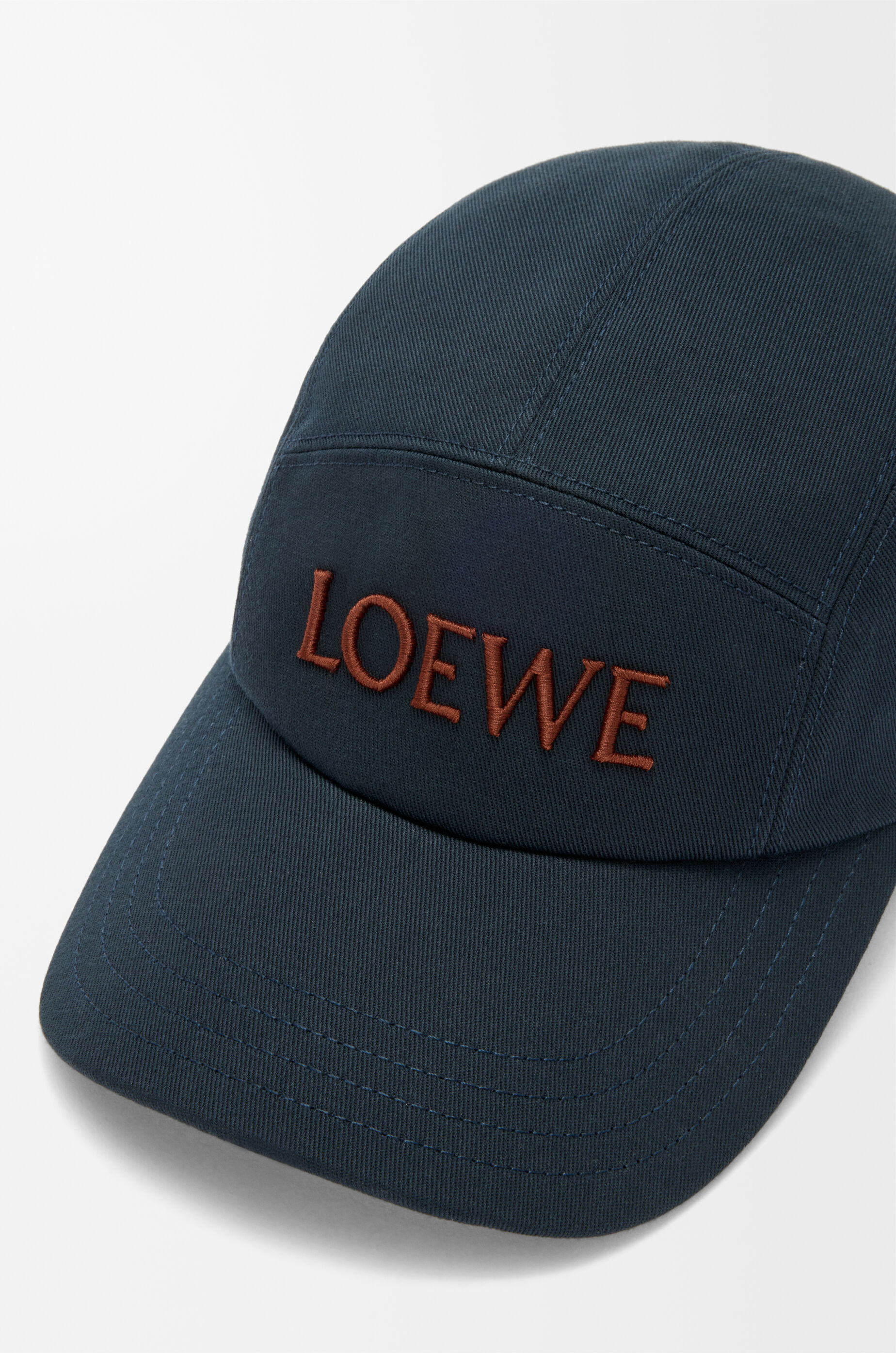 LOEWE Camp cap in cotton Deep Navy