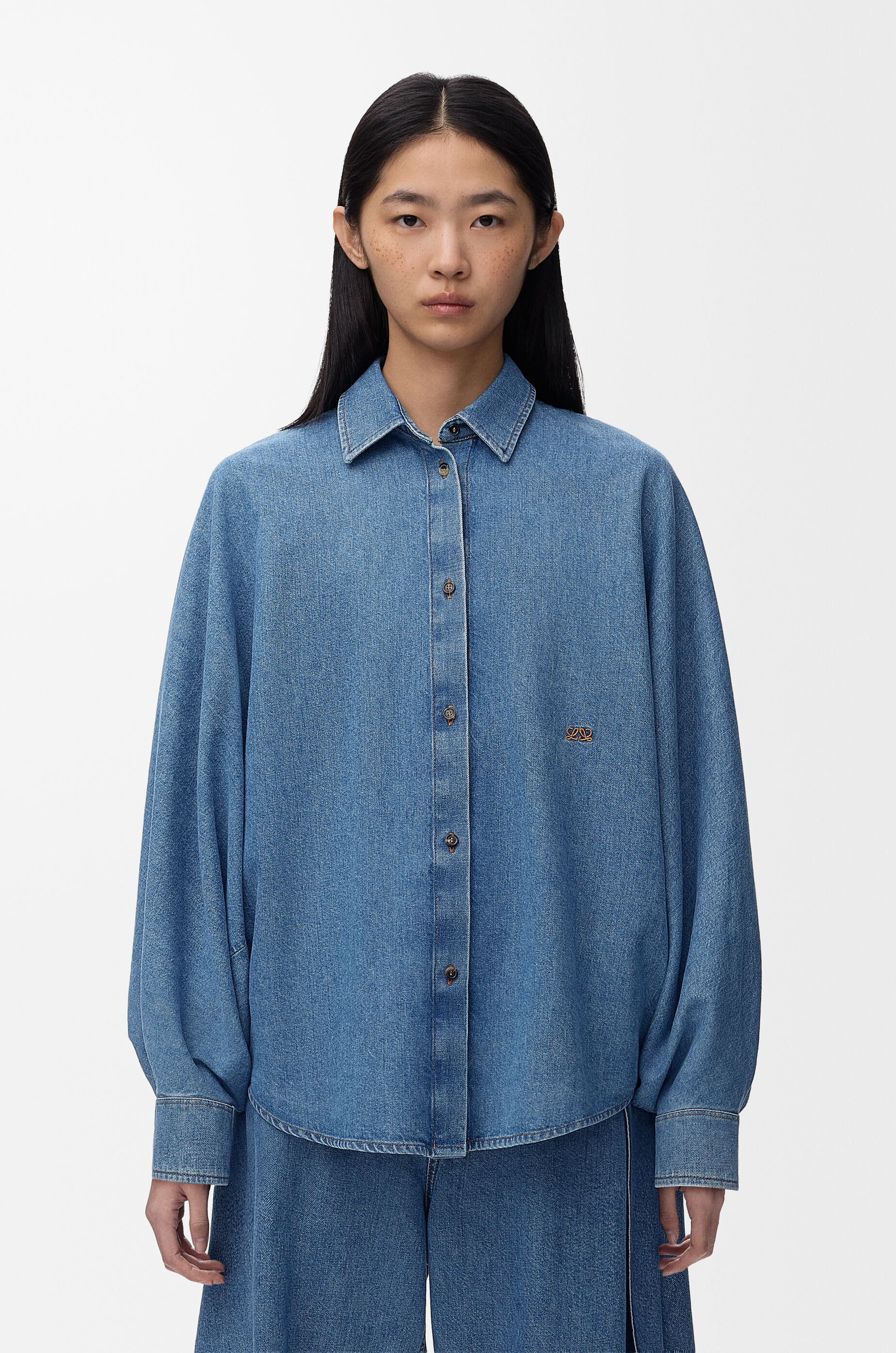 LOEWE Shirt in denim Light Blue