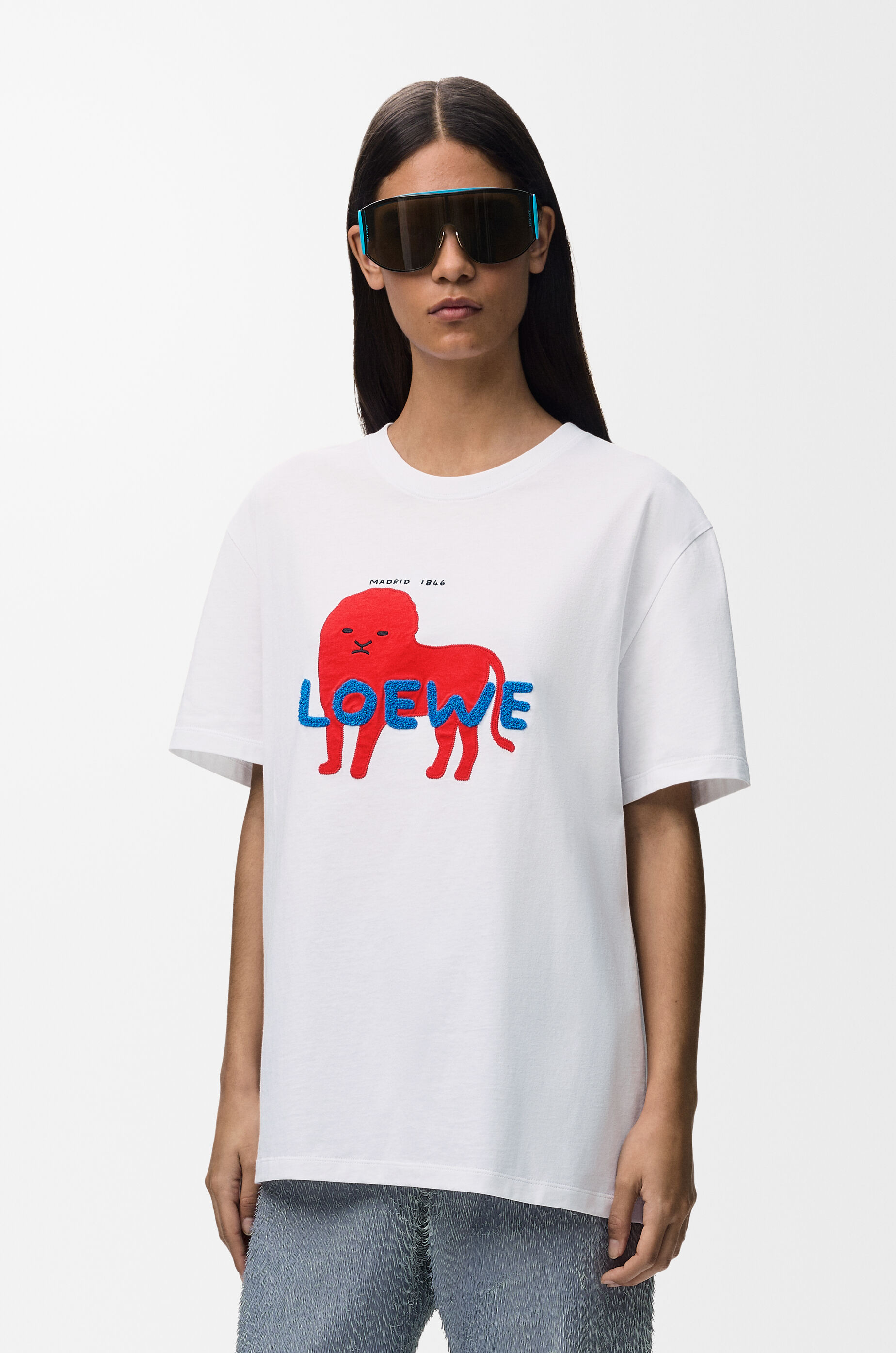 LOEWE Relaxed fit T-shirt in cotton White