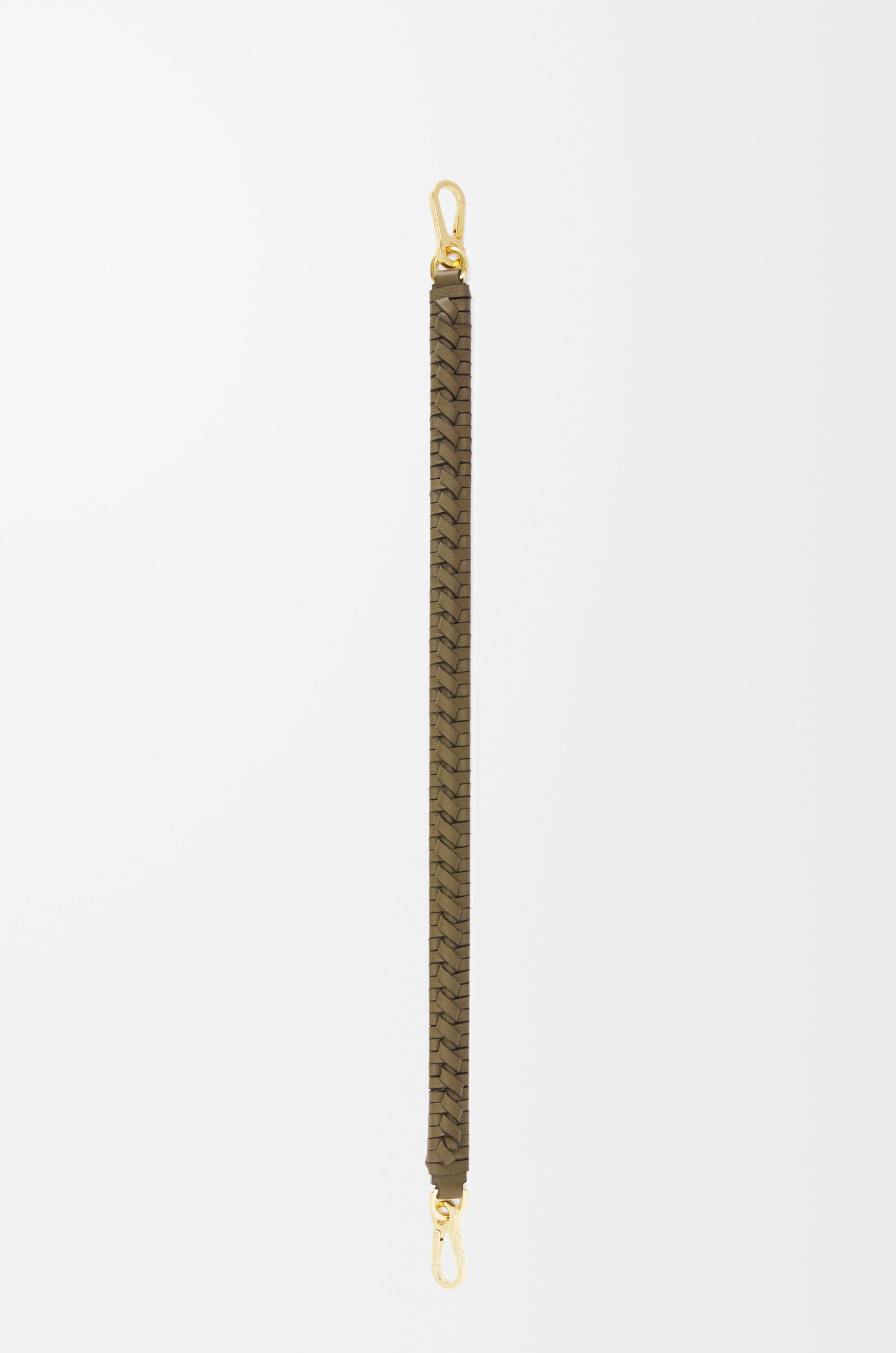 LOEWE Woven spiral strap in classic calfskin Dark Khaki