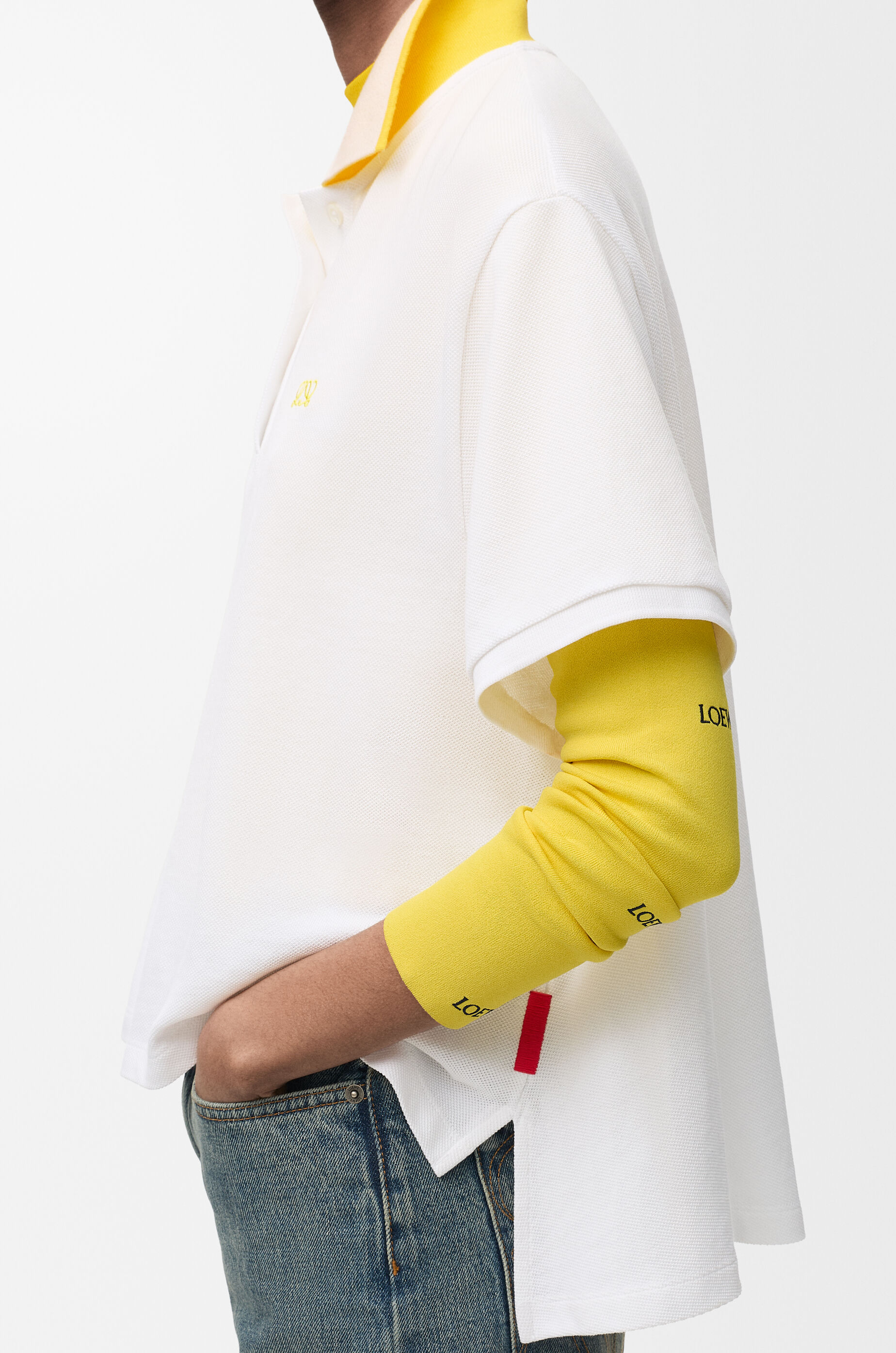 LOEWE Polo in cotton White