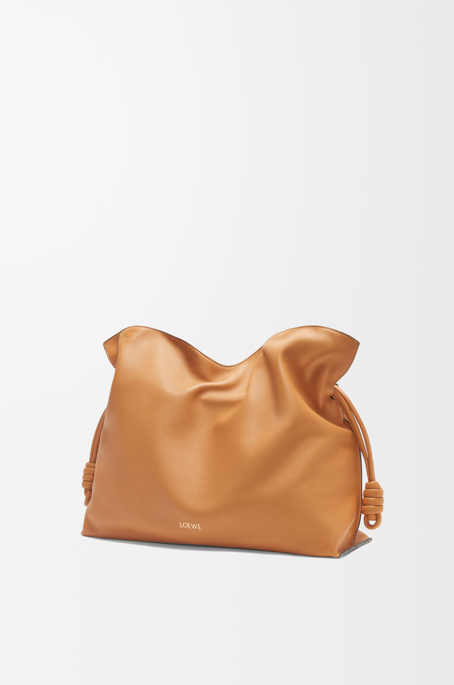 LOEWE Large Flamenco clutch in nappa calfskin Warm Desert
