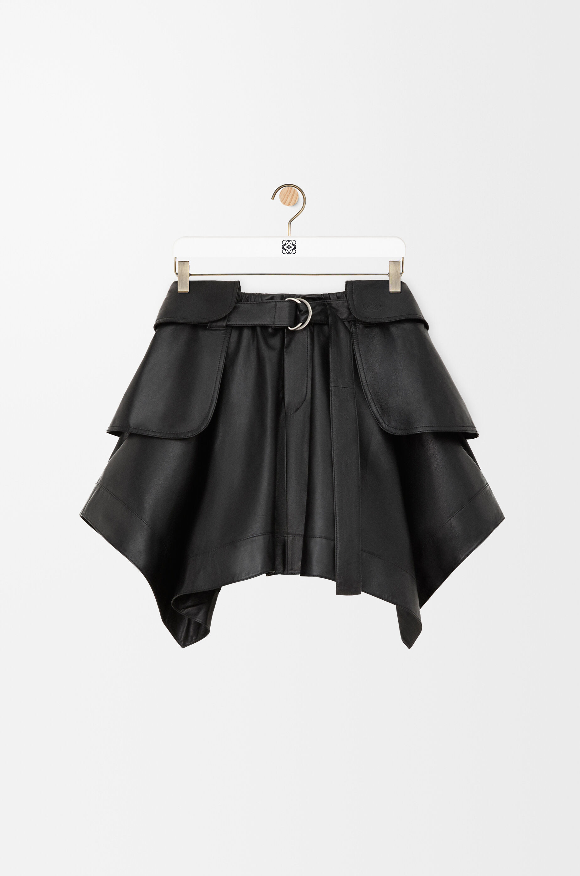 LOEWE Cargo skirt in nappa lambskin Black