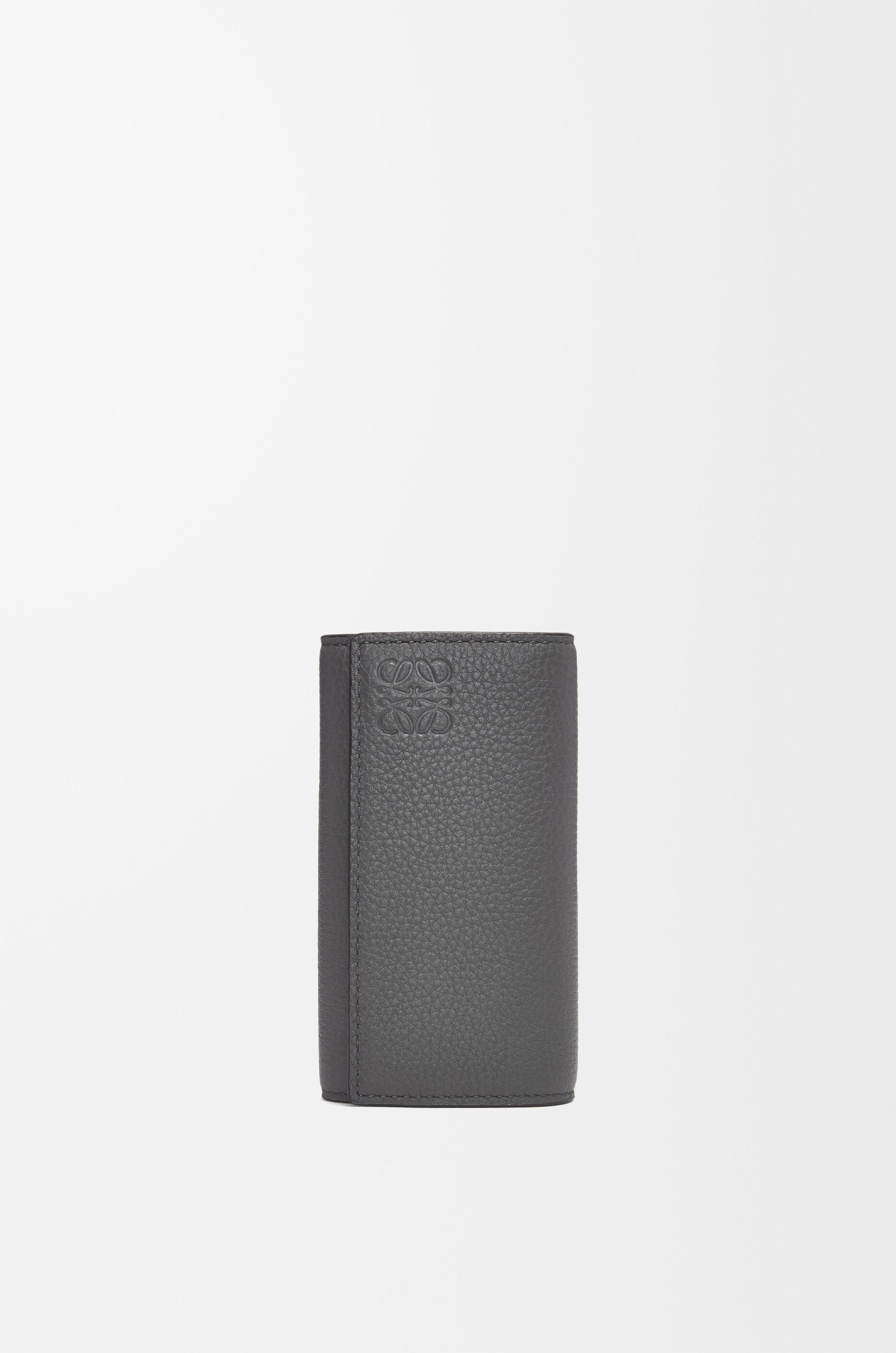 LOEWE Key case in soft grained calfskin Anthracite