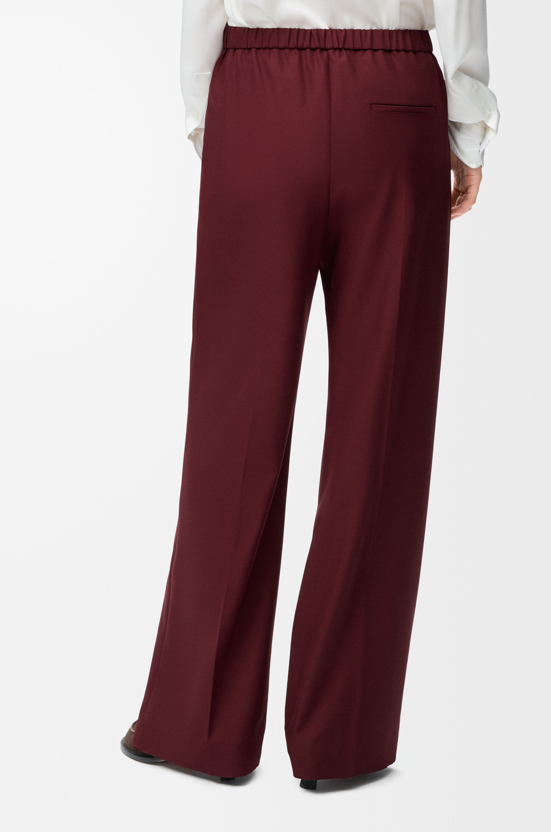 LOEWE Trousers in wool Burgundy