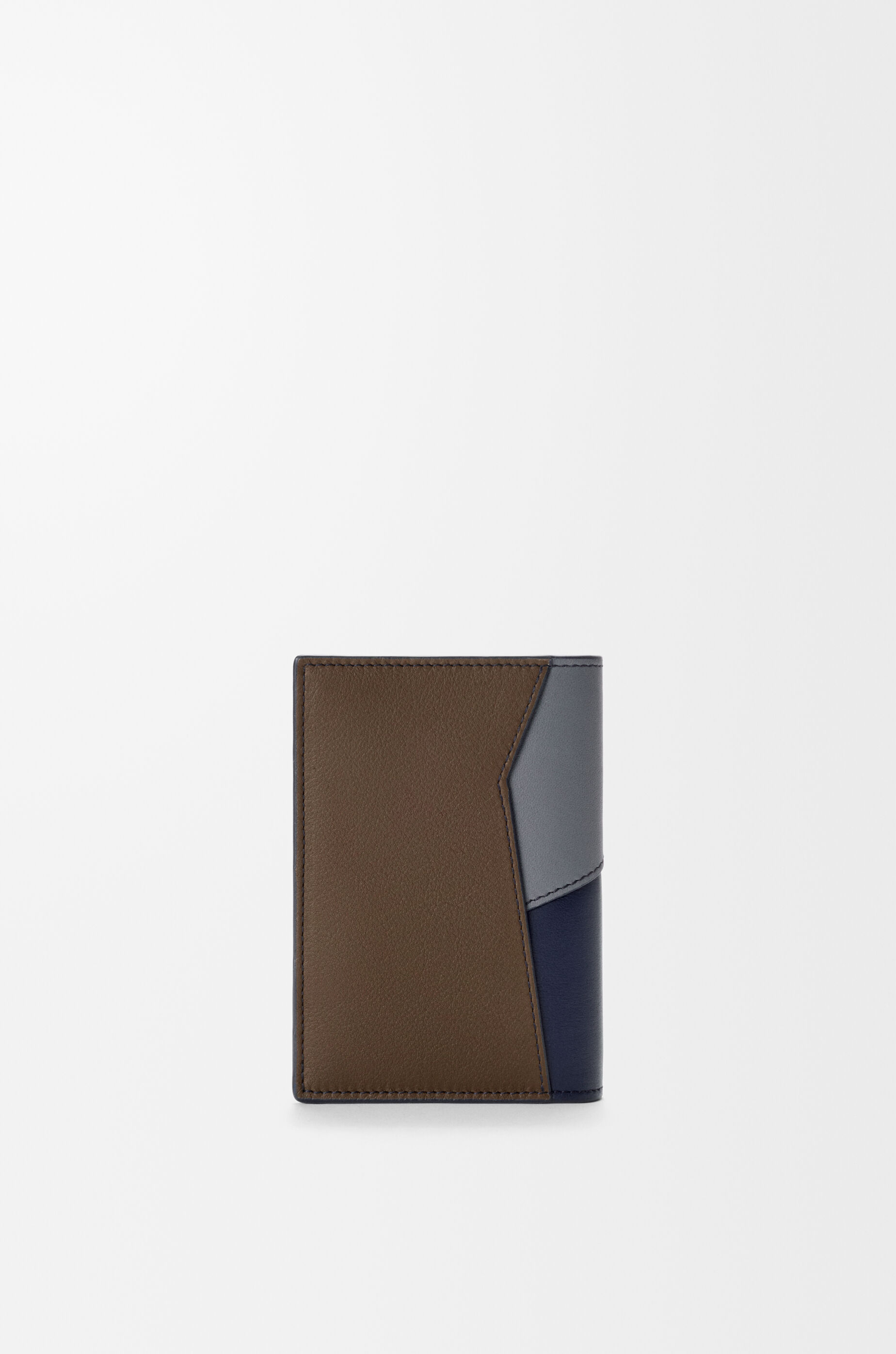 LOEWE Puzzle bifold cardholder in classic calfskin Blue Grey/Navy