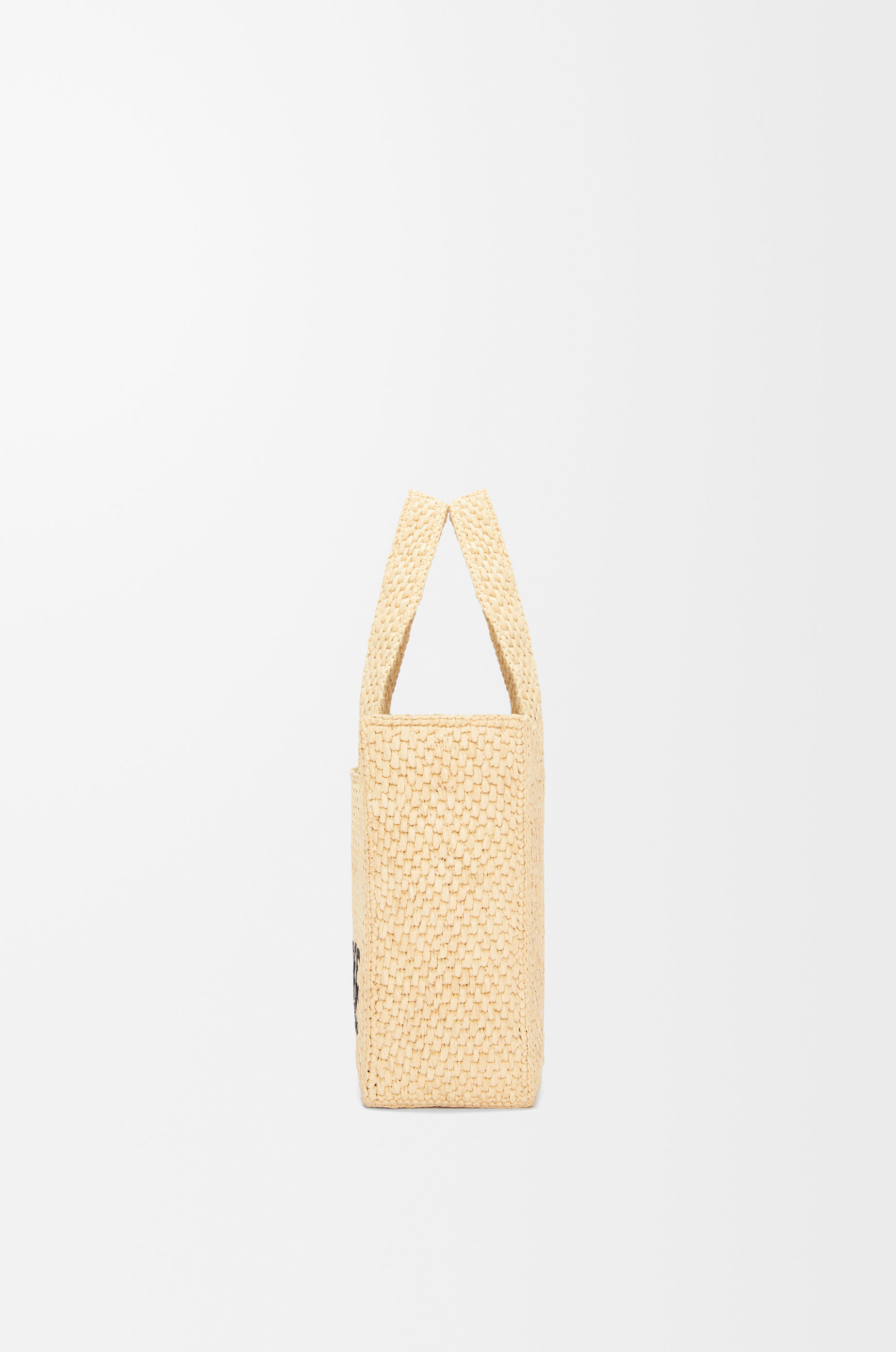 LOEWE Small LOEWE Font tote in raffia Natural