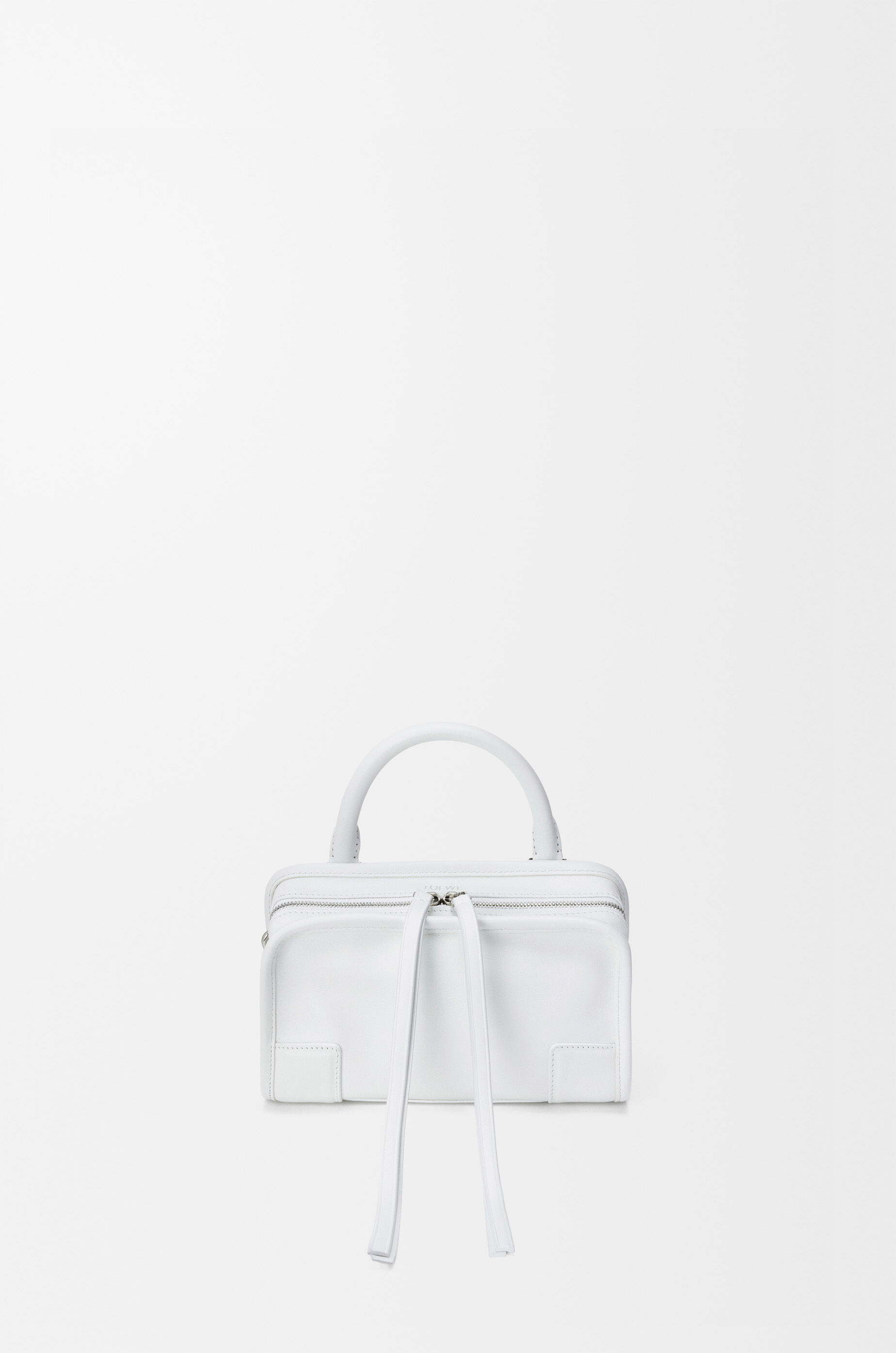 LOEWE Mini Amazona 180 bag in soft calfskin White