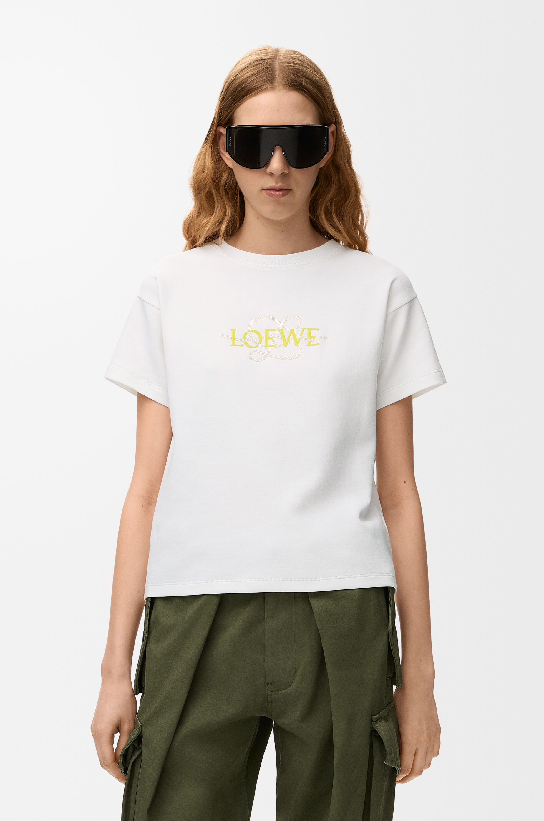 LOEWE Regular fit T-shirt in cotton blend White