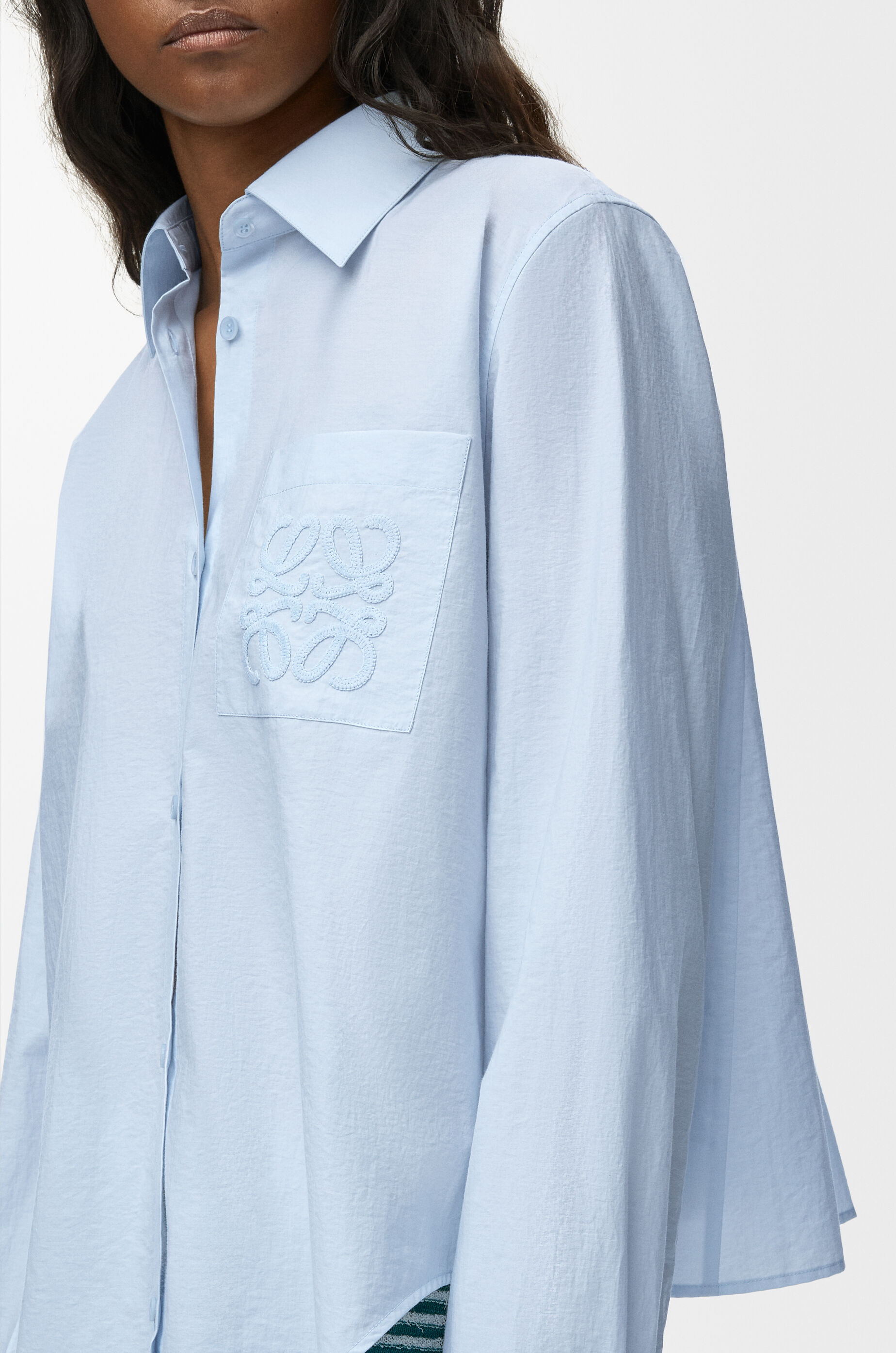 LOEWE Shirt in cotton blend Light Blue