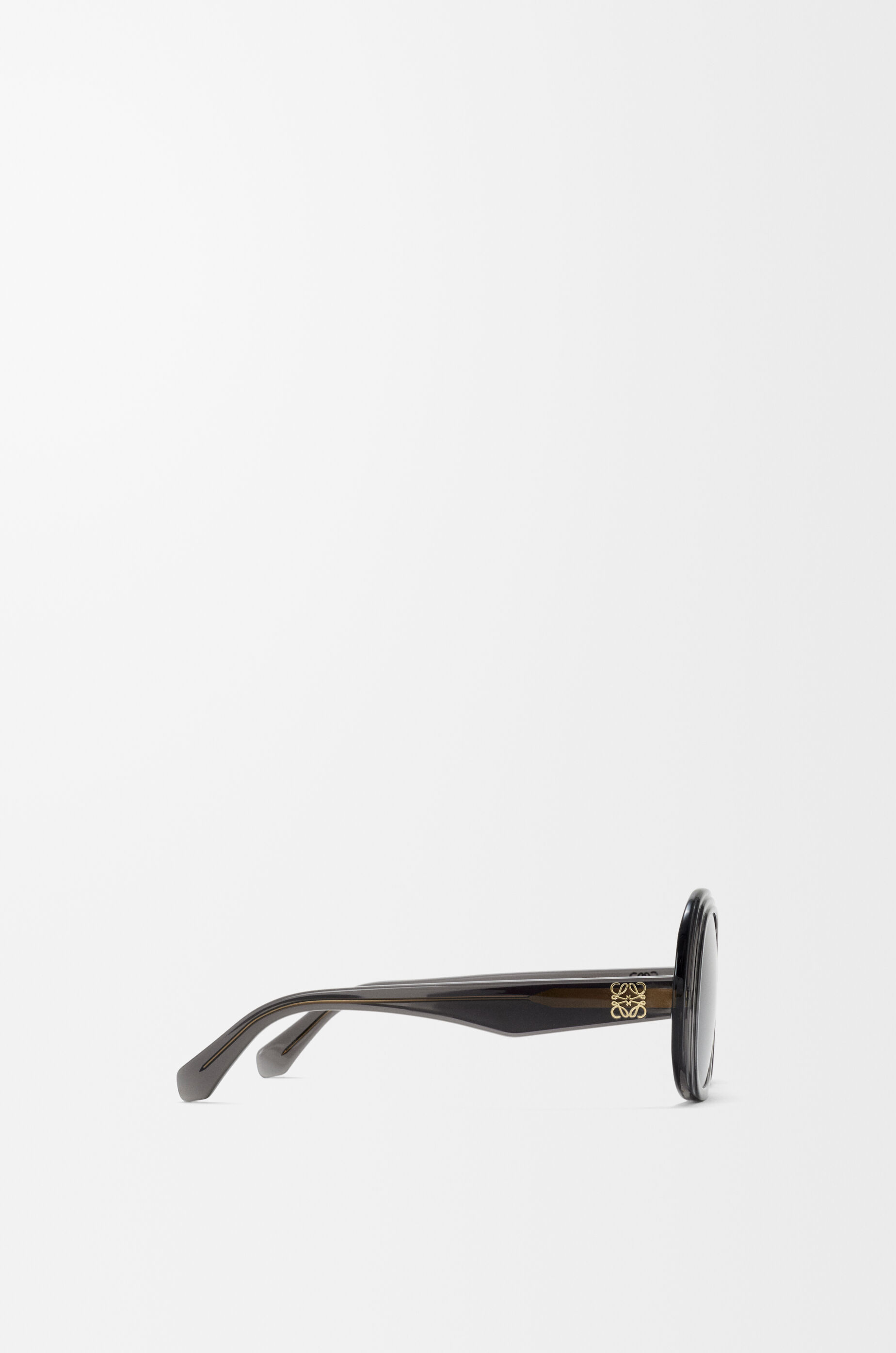 LOEWE Mini Anagram Steps Square sunglasses Transparent Asphalt