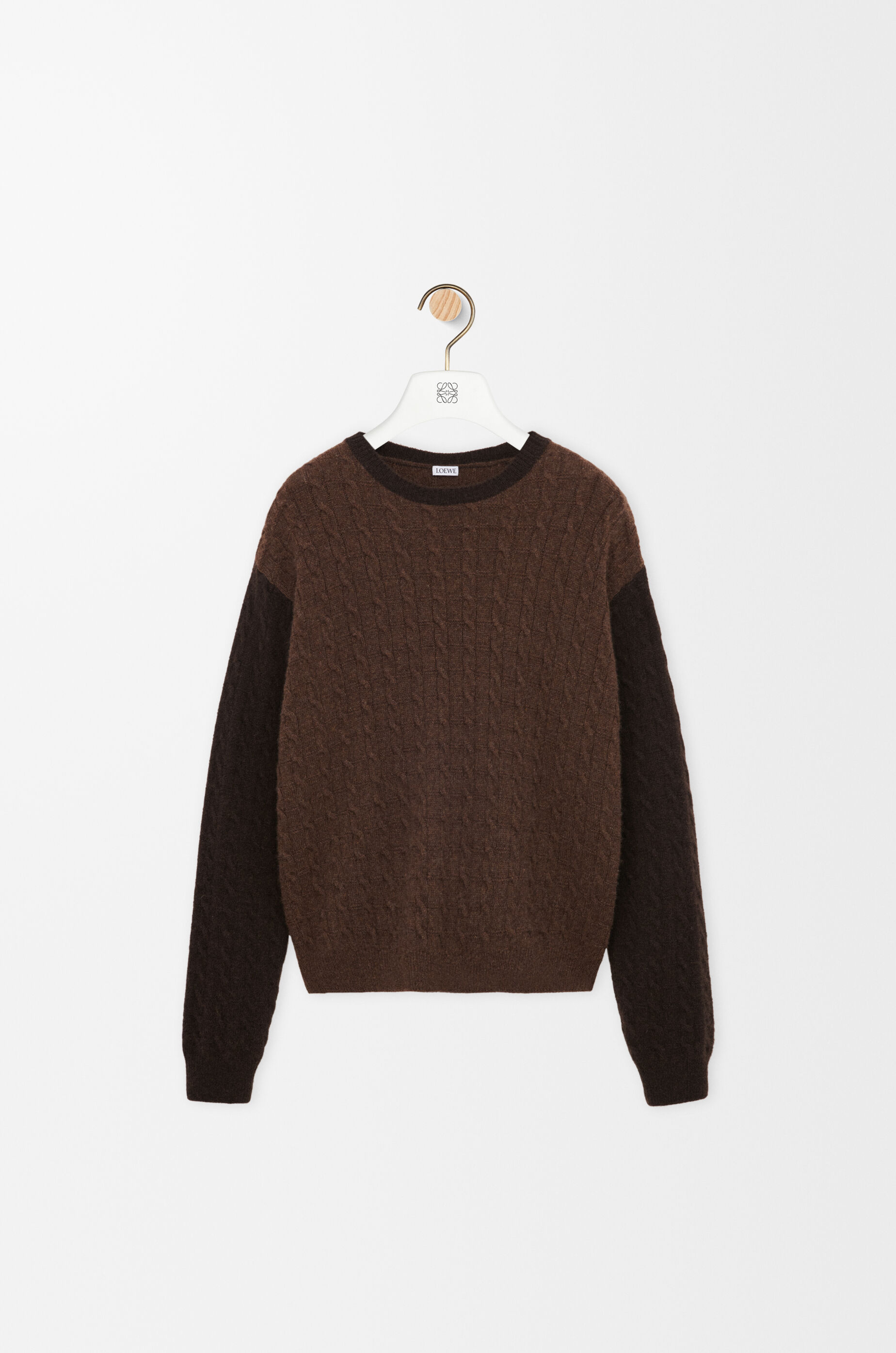 LOEWE Sweater in cashmere Brown/Dark Brown