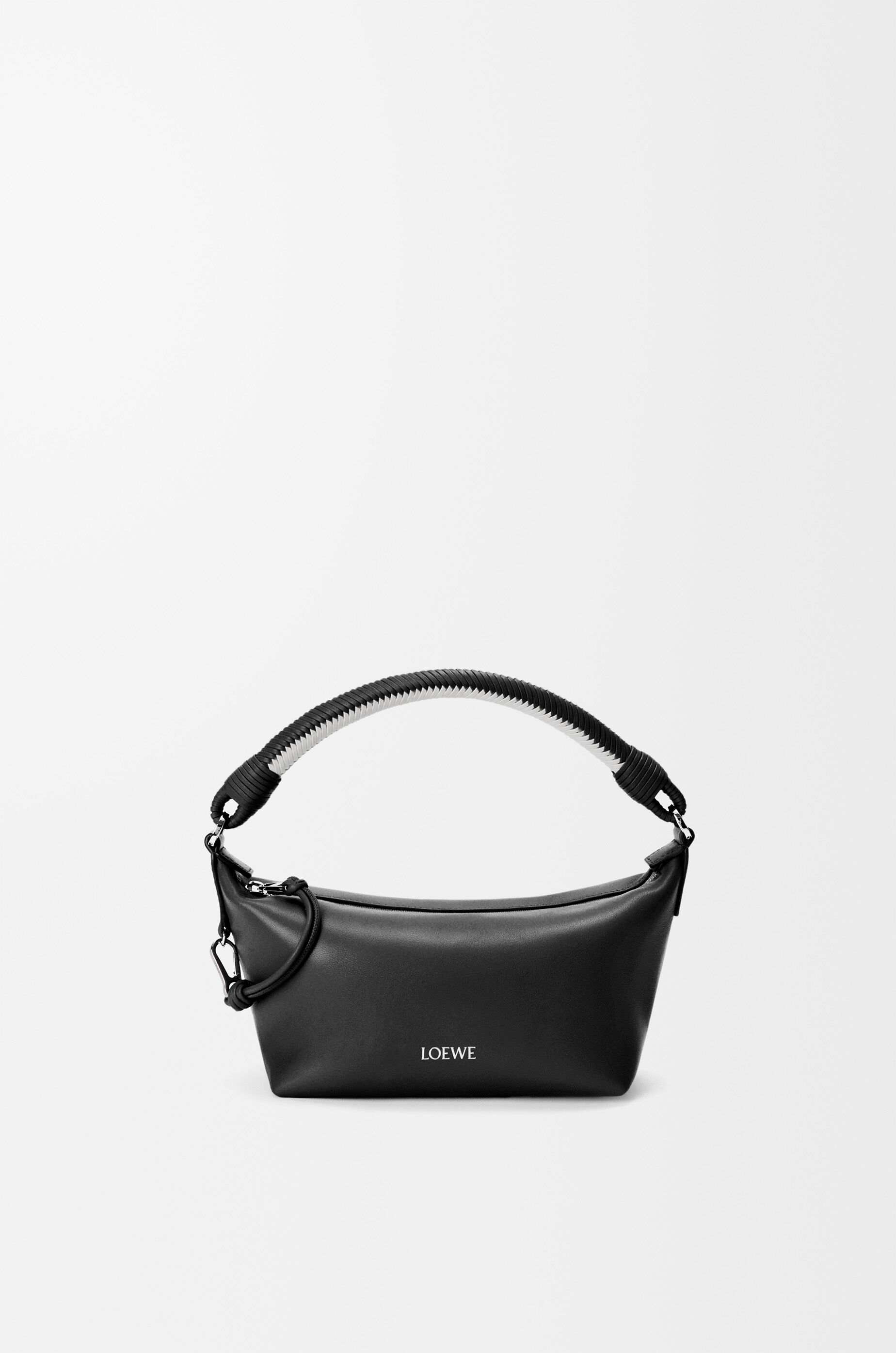 LOEWE Cala mini bag in mellow nappa lambskin Black/Soft White