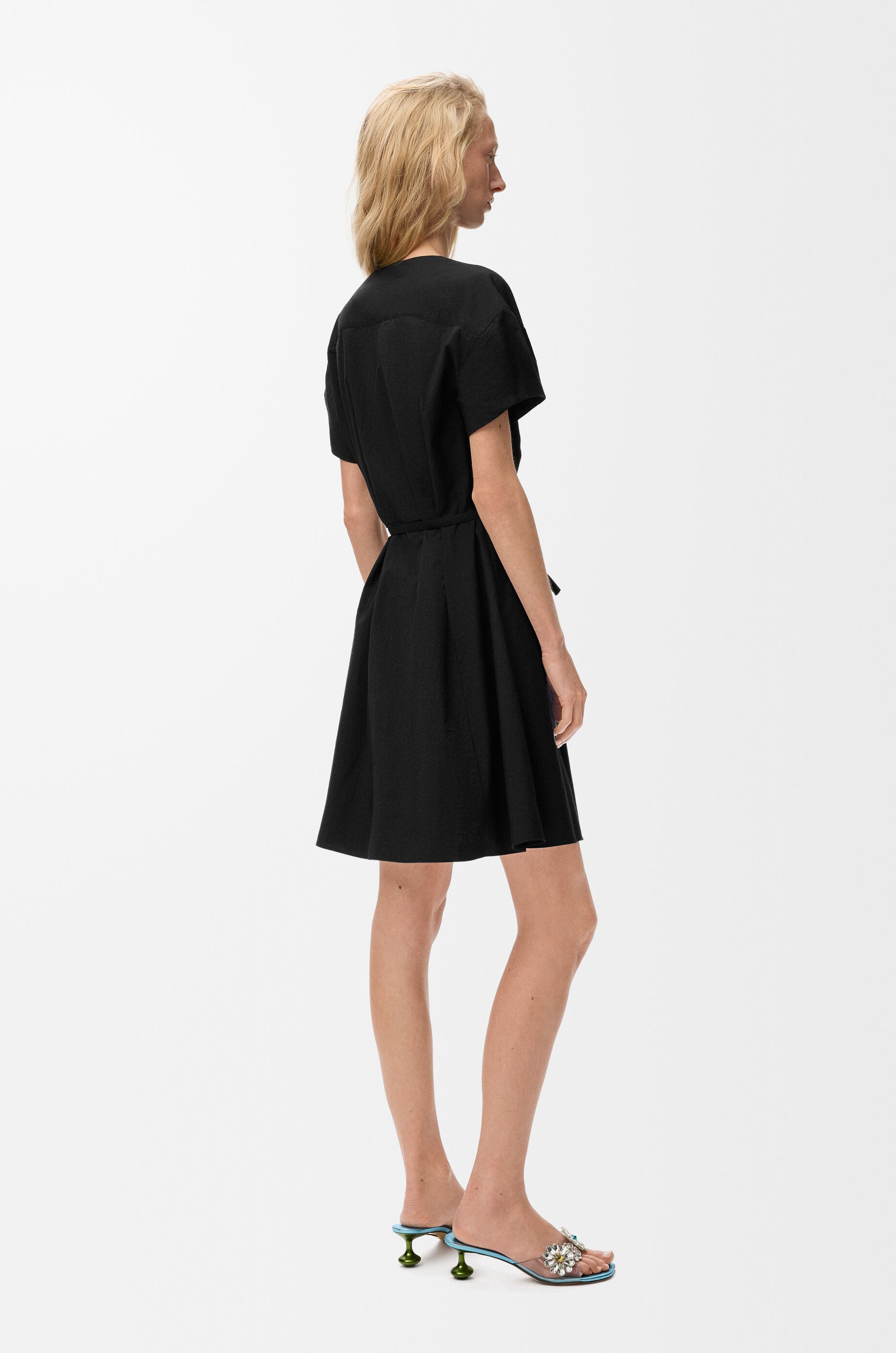 LOEWE Shirt dress in cotton blend Black