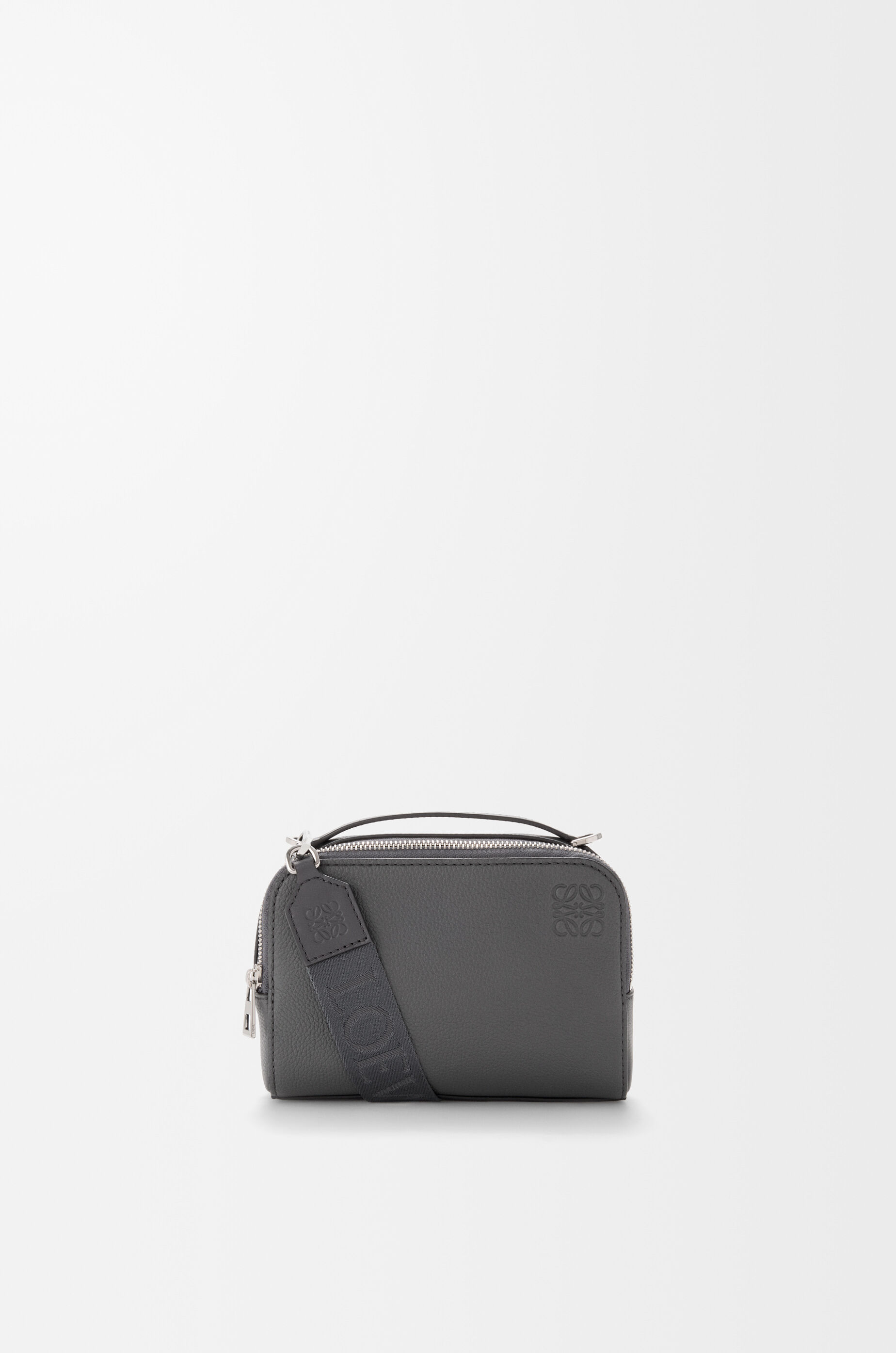 LOEWE Mini crossbody camera bag in soft grained calfskin Anthracite