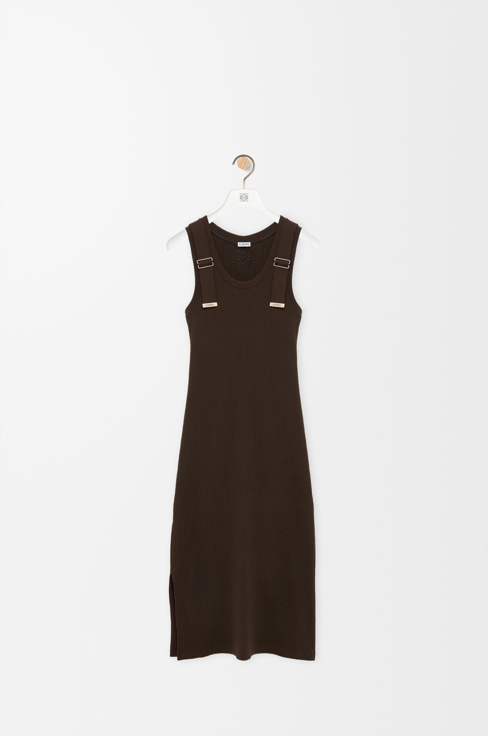 LOEWE Dress in stretch cotton Brown
