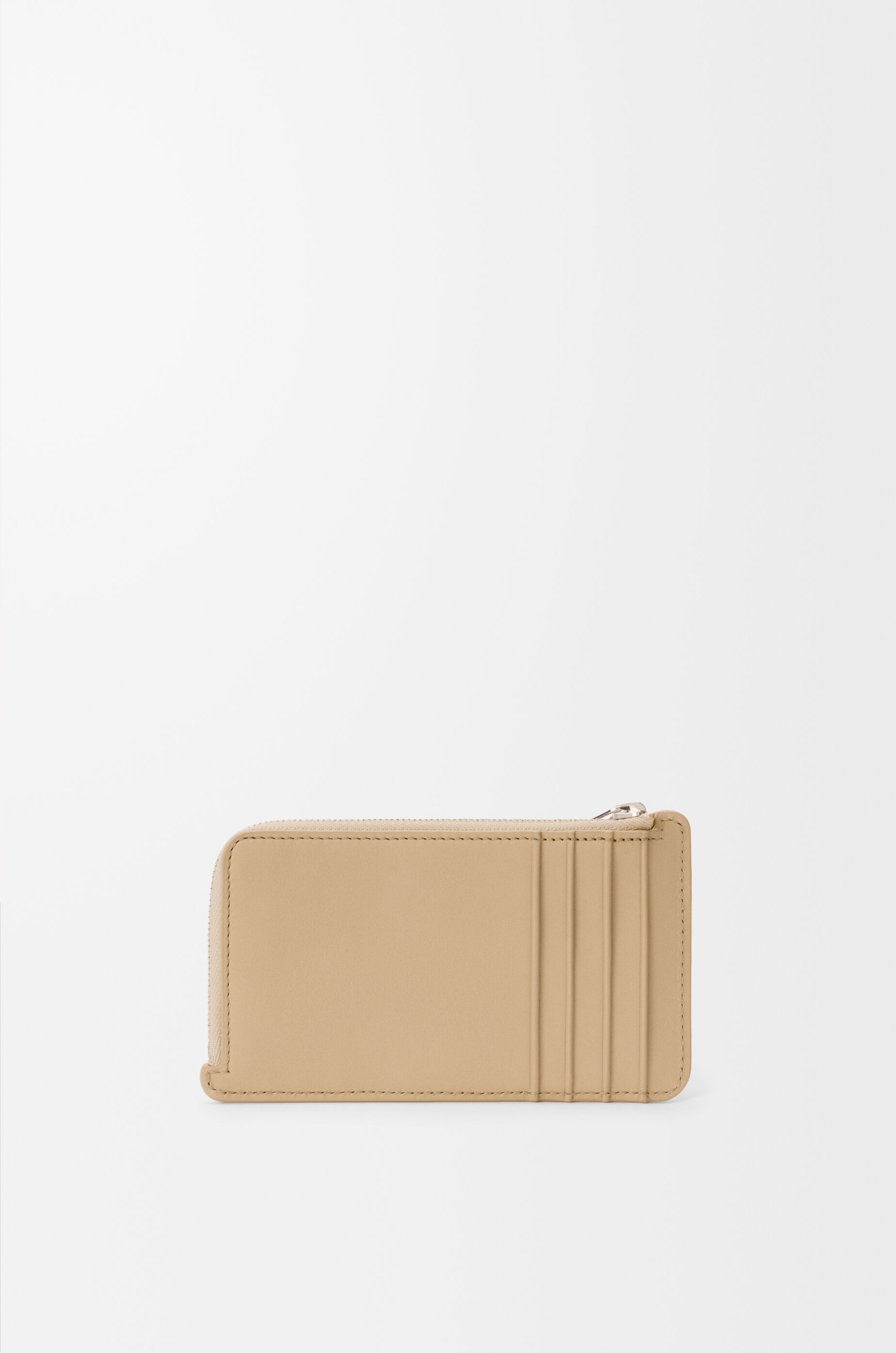 LOEWE Knot coin cardholder in shiny nappa calfskin Beige/Lemon
