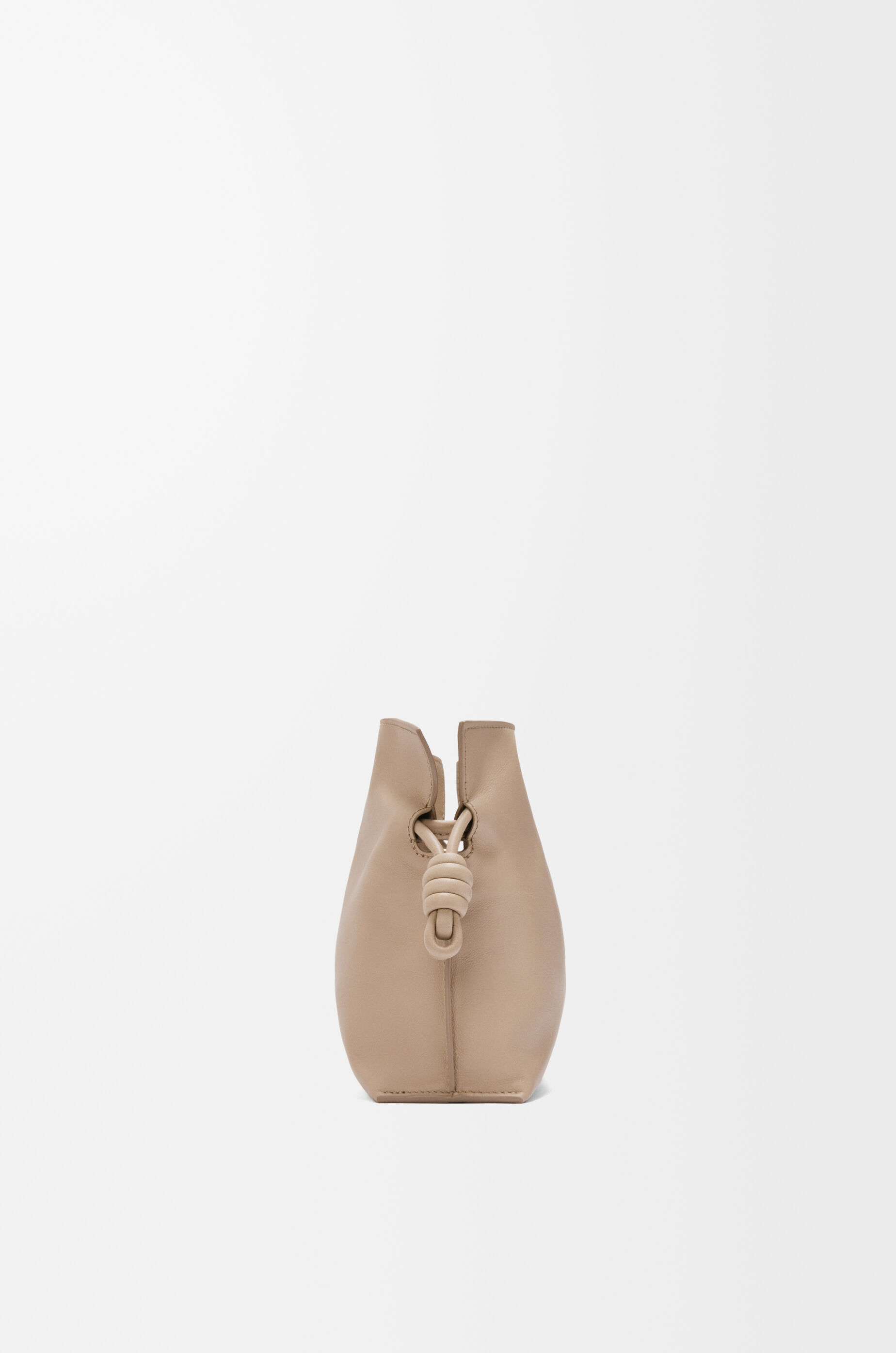 LOEWE Mini Flamenco clutch in nappa calfskin Sand