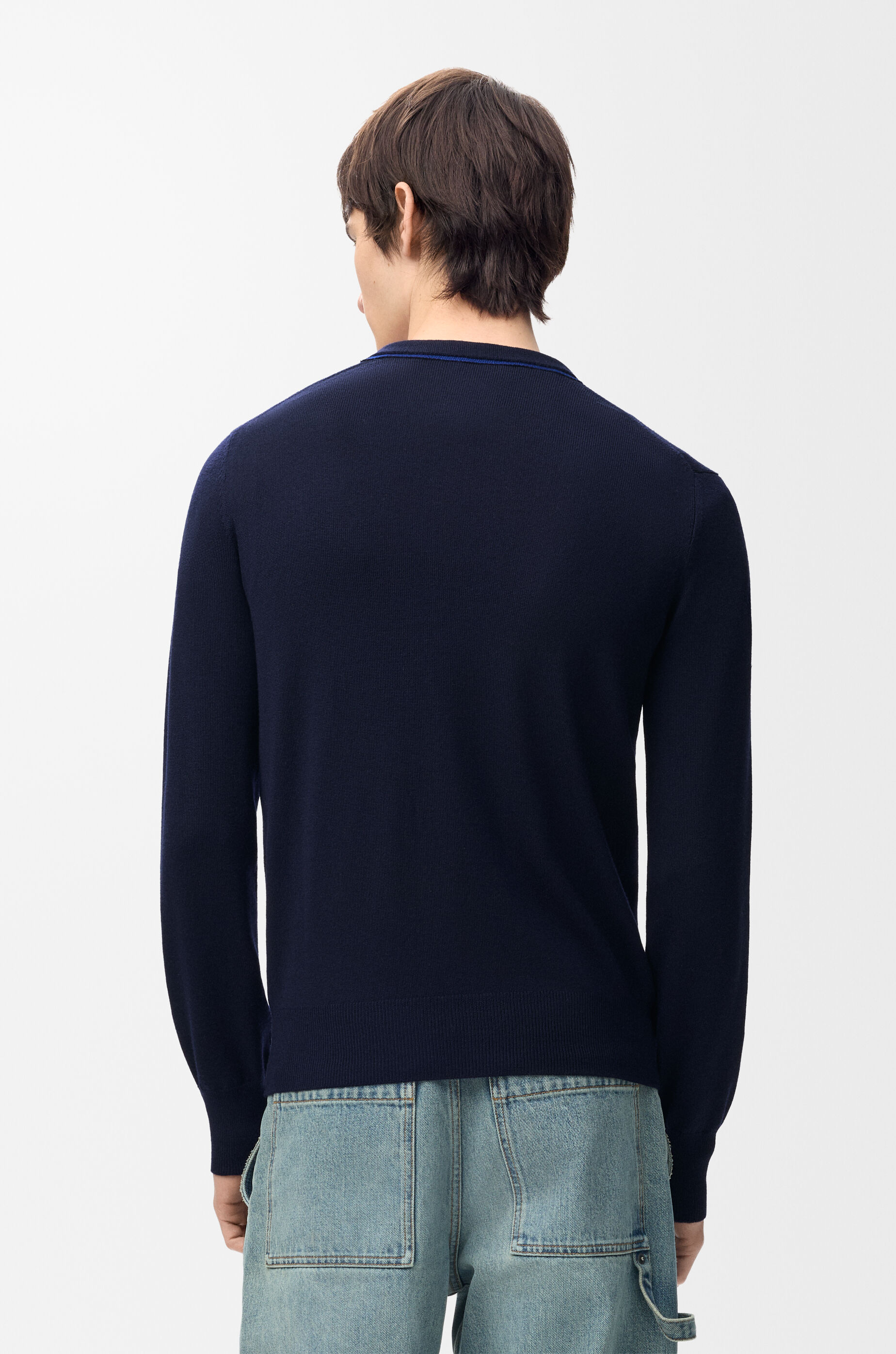 LOEWE Cardigan in merino wool Navy/Blue