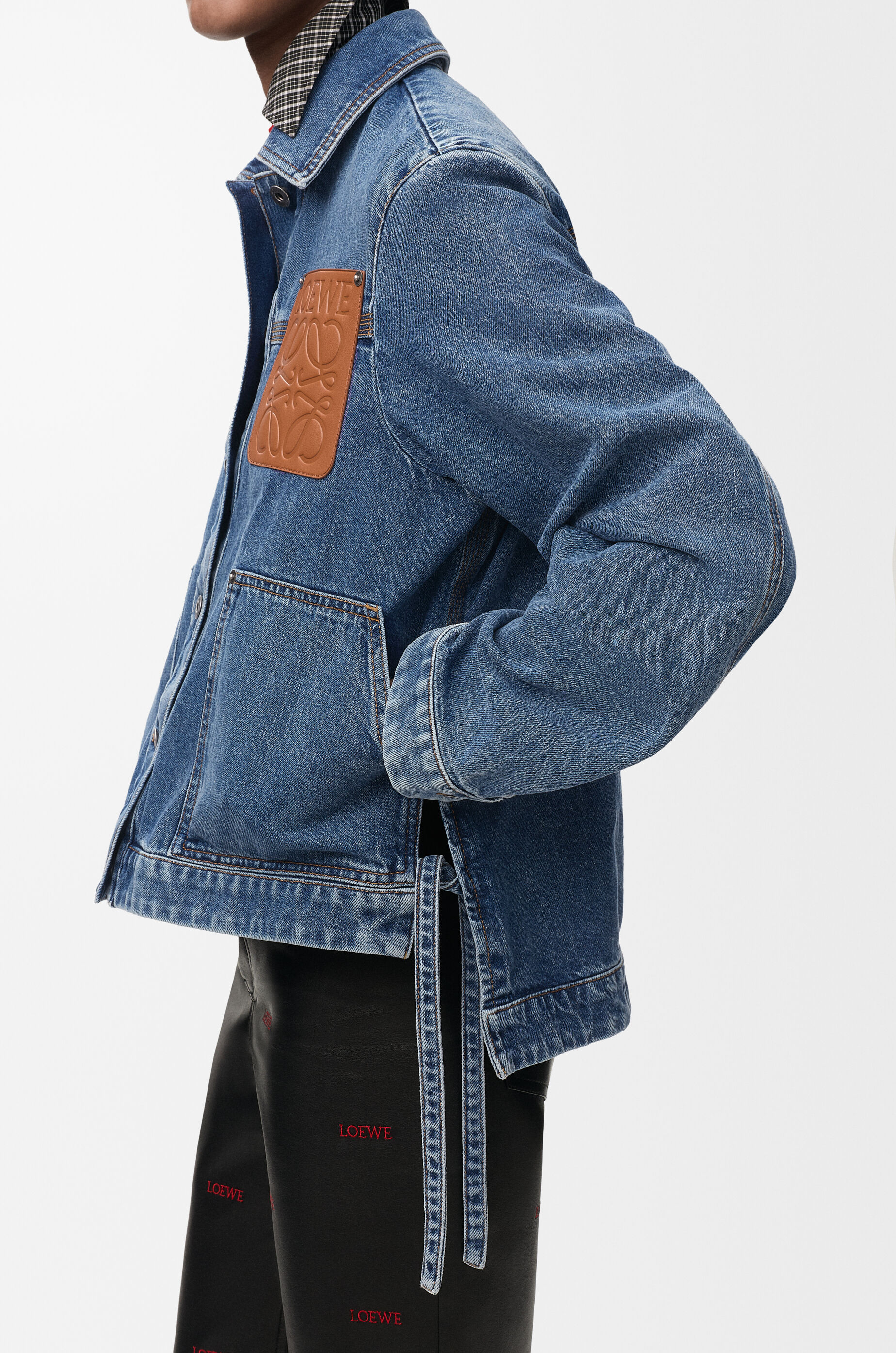 LOEWE Workwear jacket in denim Jeans Blue