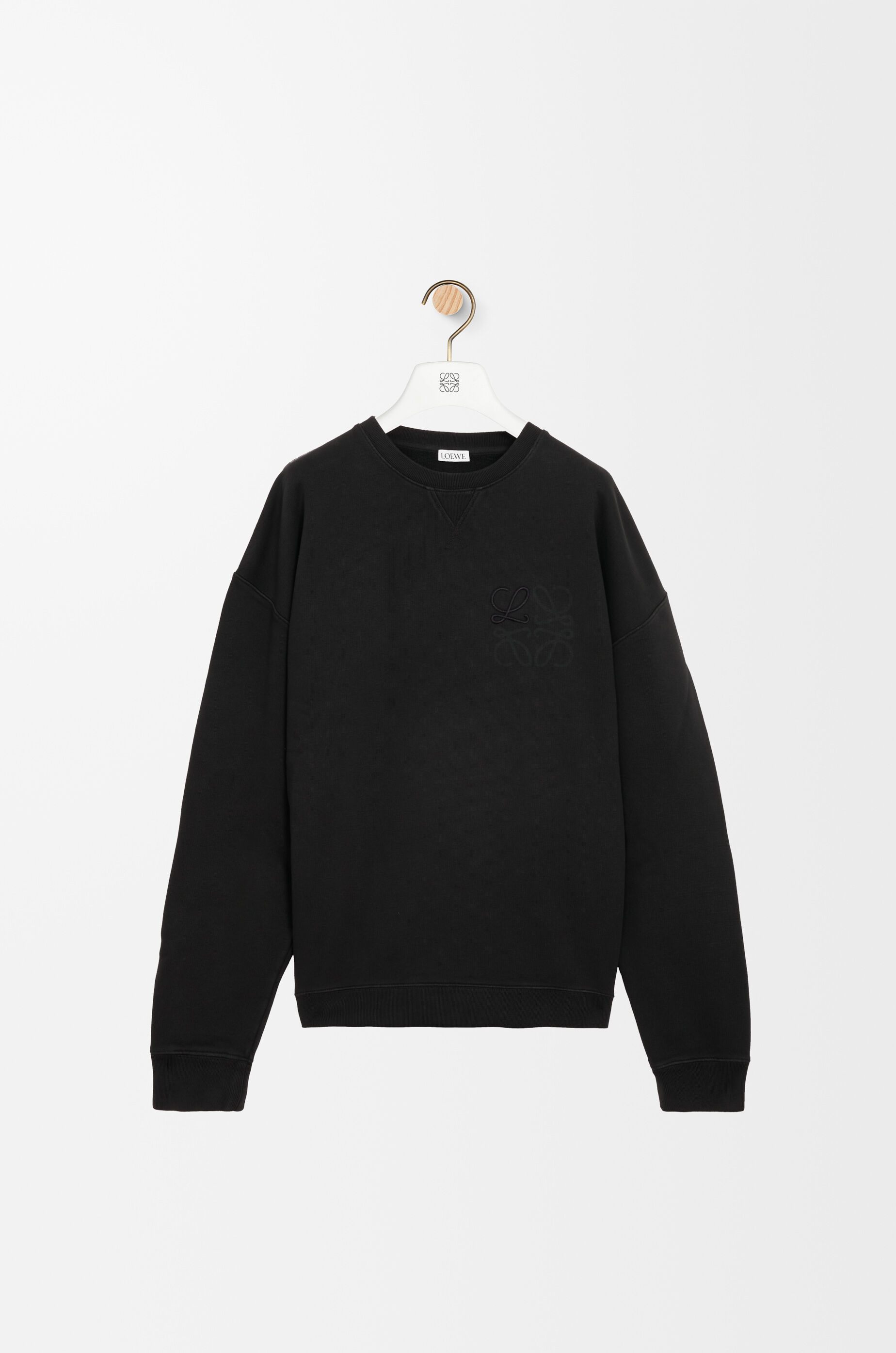 LOEWE Anagram sweatshirt in cotton Black