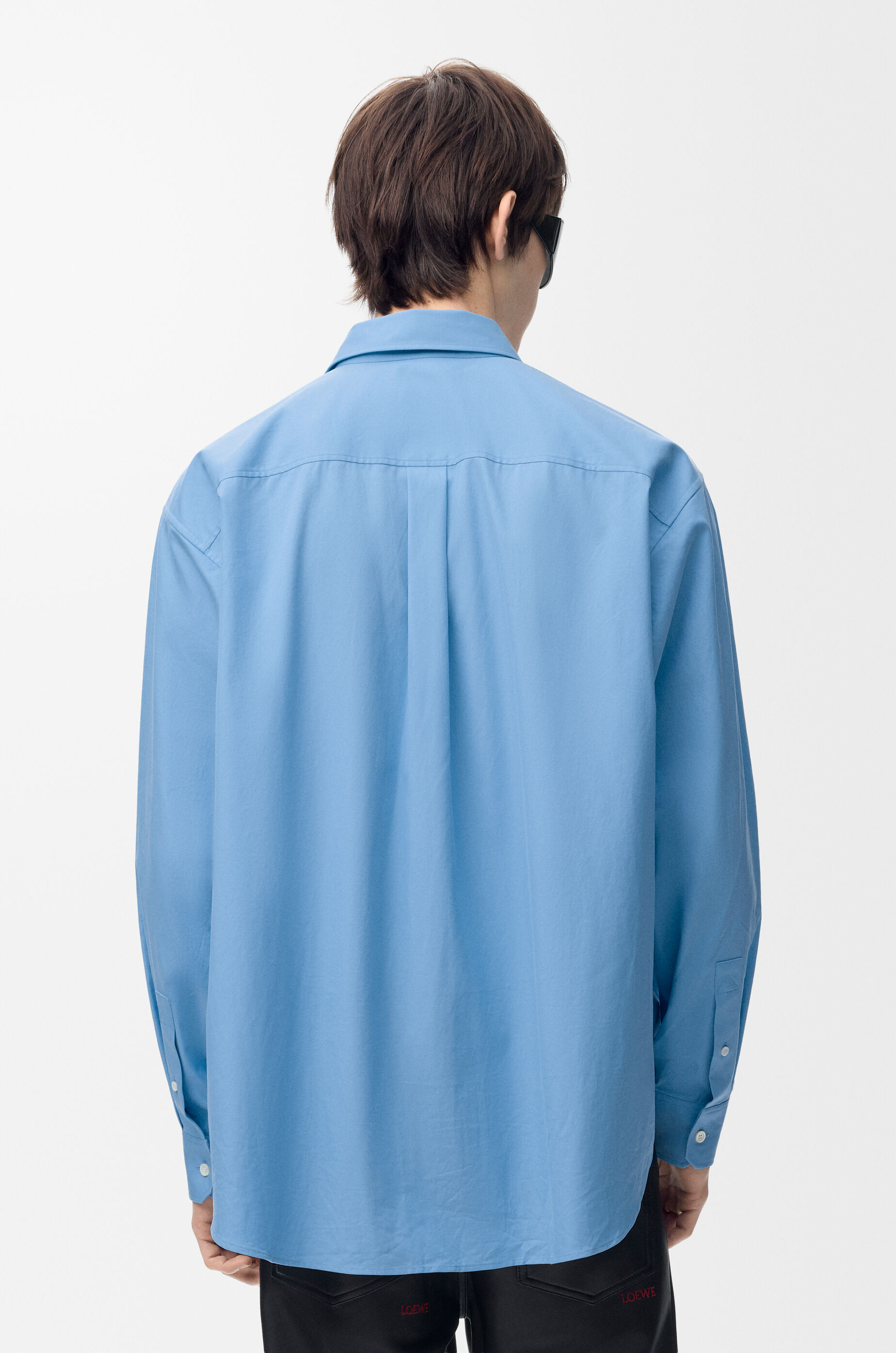 LOEWE Shirt in cotton Light Blue