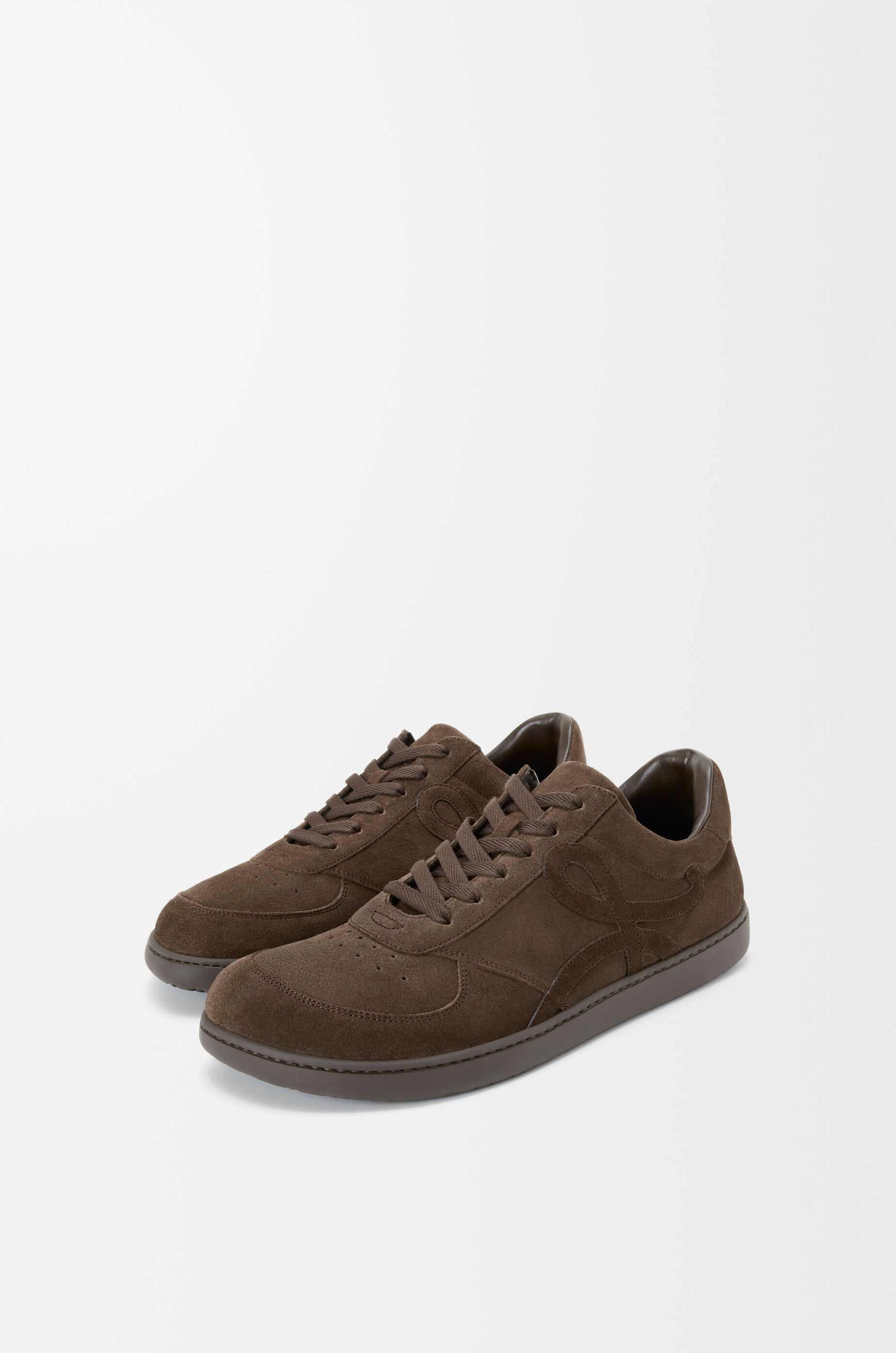 LOEWE Jambo sneaker in suede calfskin  Dark Brown