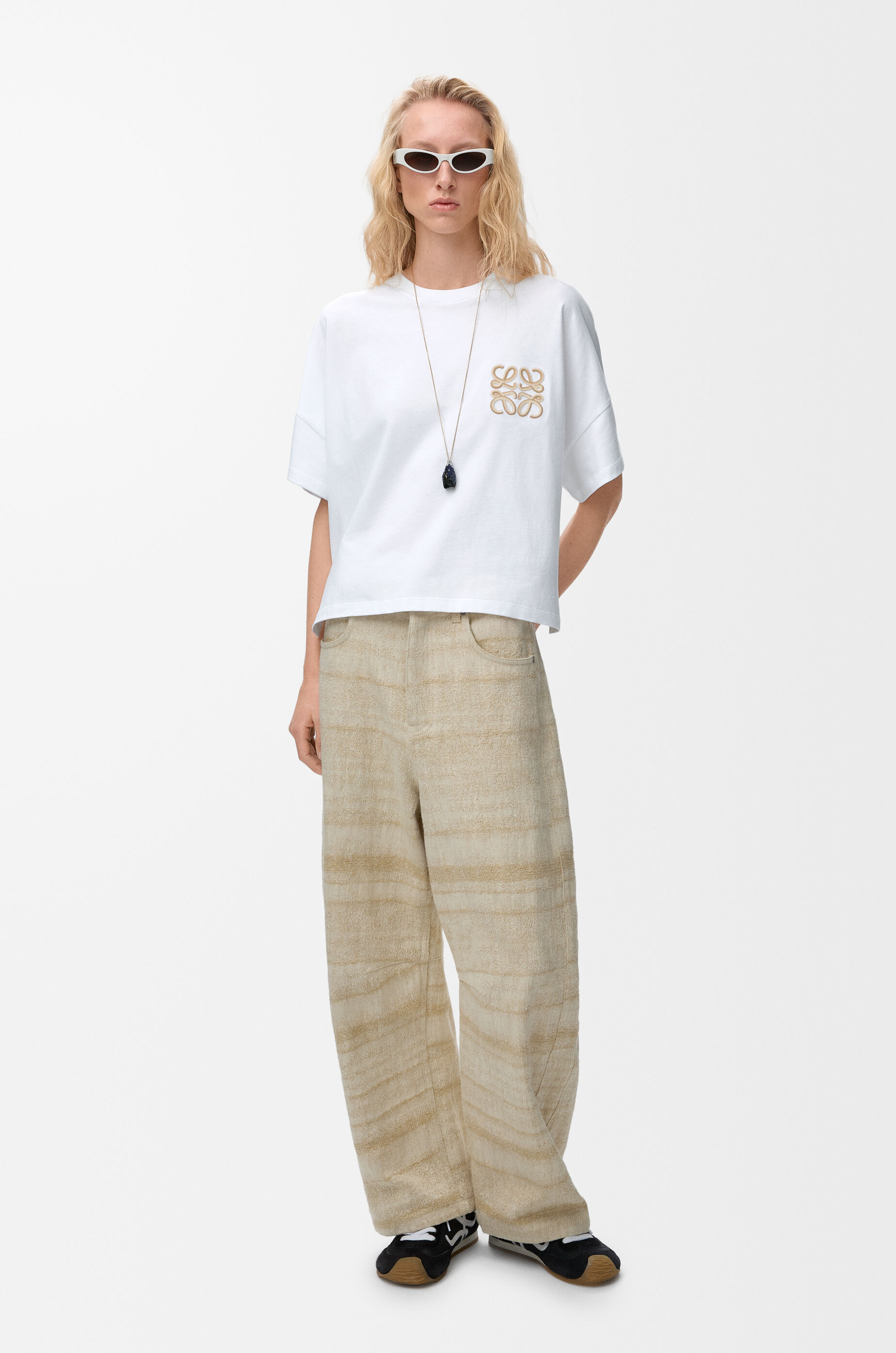 LOEWE Boxy fit T-shirt in cotton White