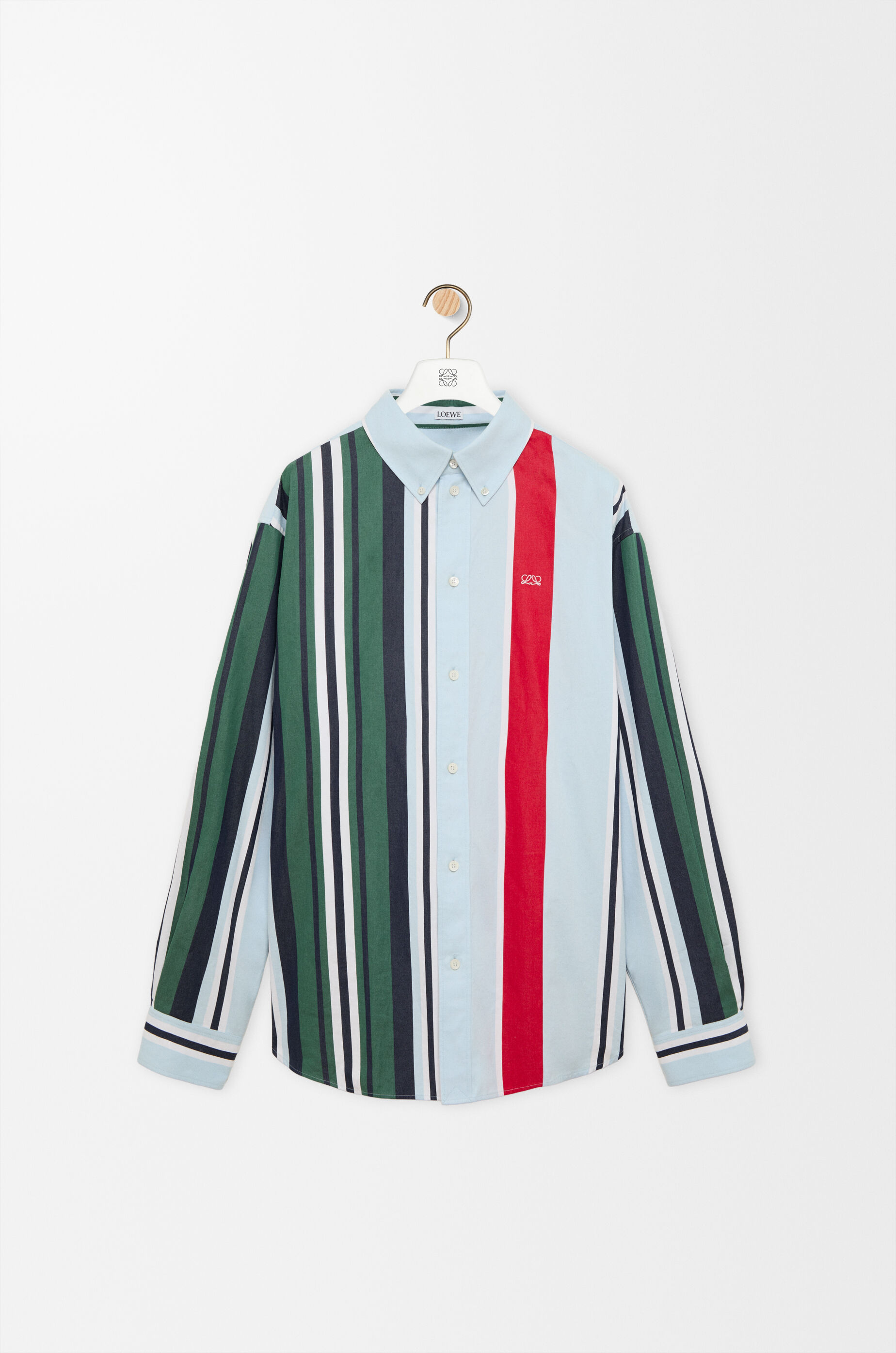 LOEWE Shirt in cotton Blue/Multicolor