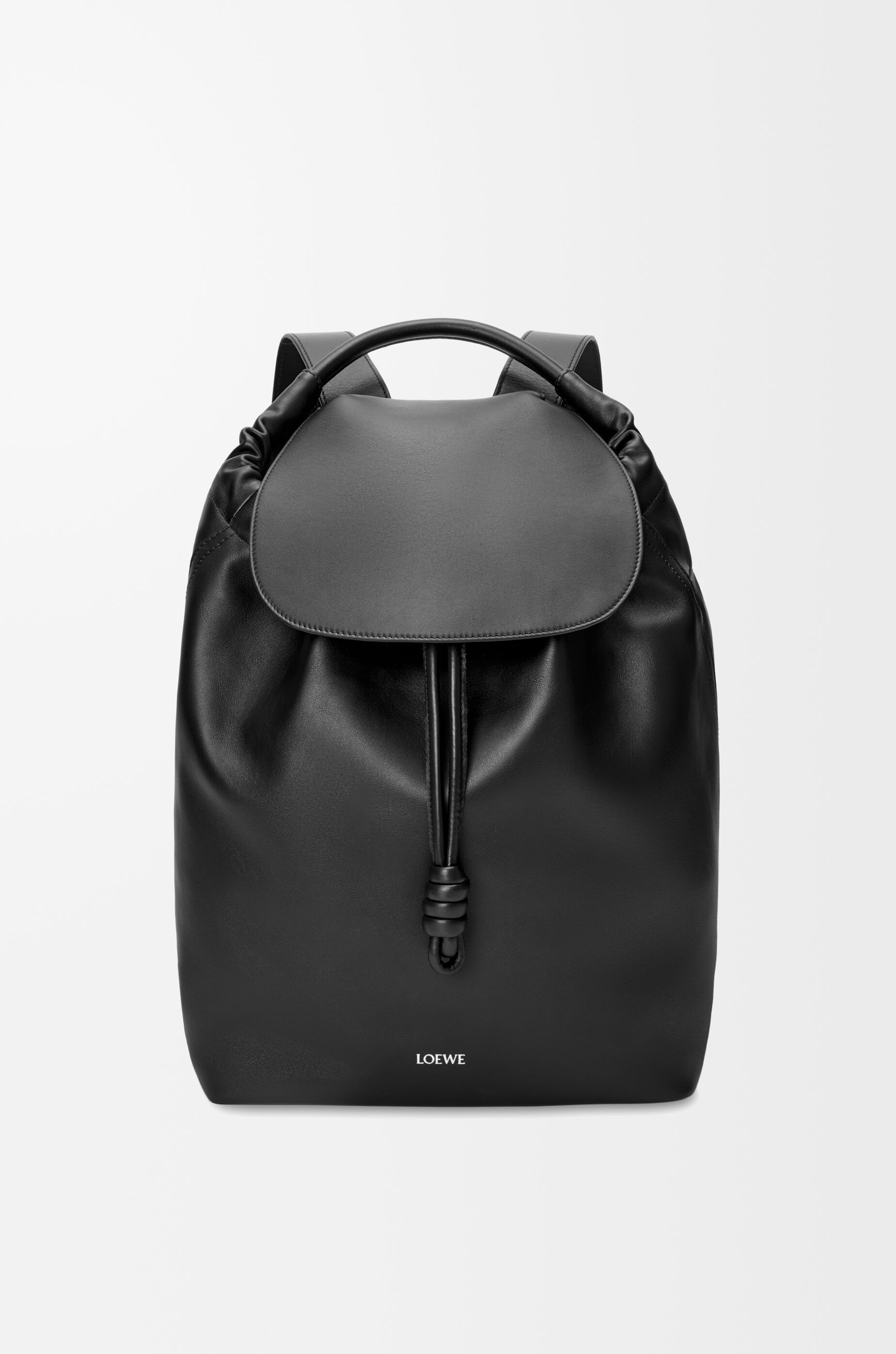LOEWE Flamenco backpack in shiny supple calfskin Black