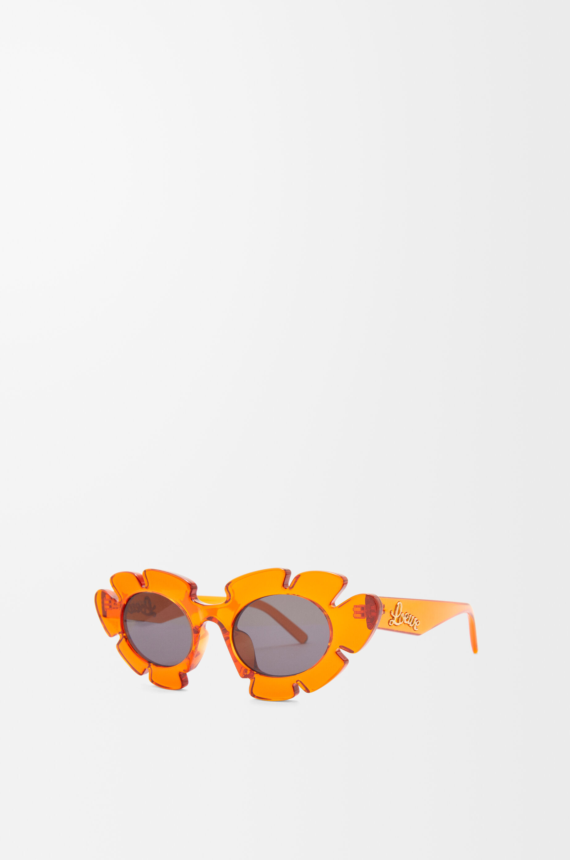 LOEWE Flower sunglasses Transparent Orange