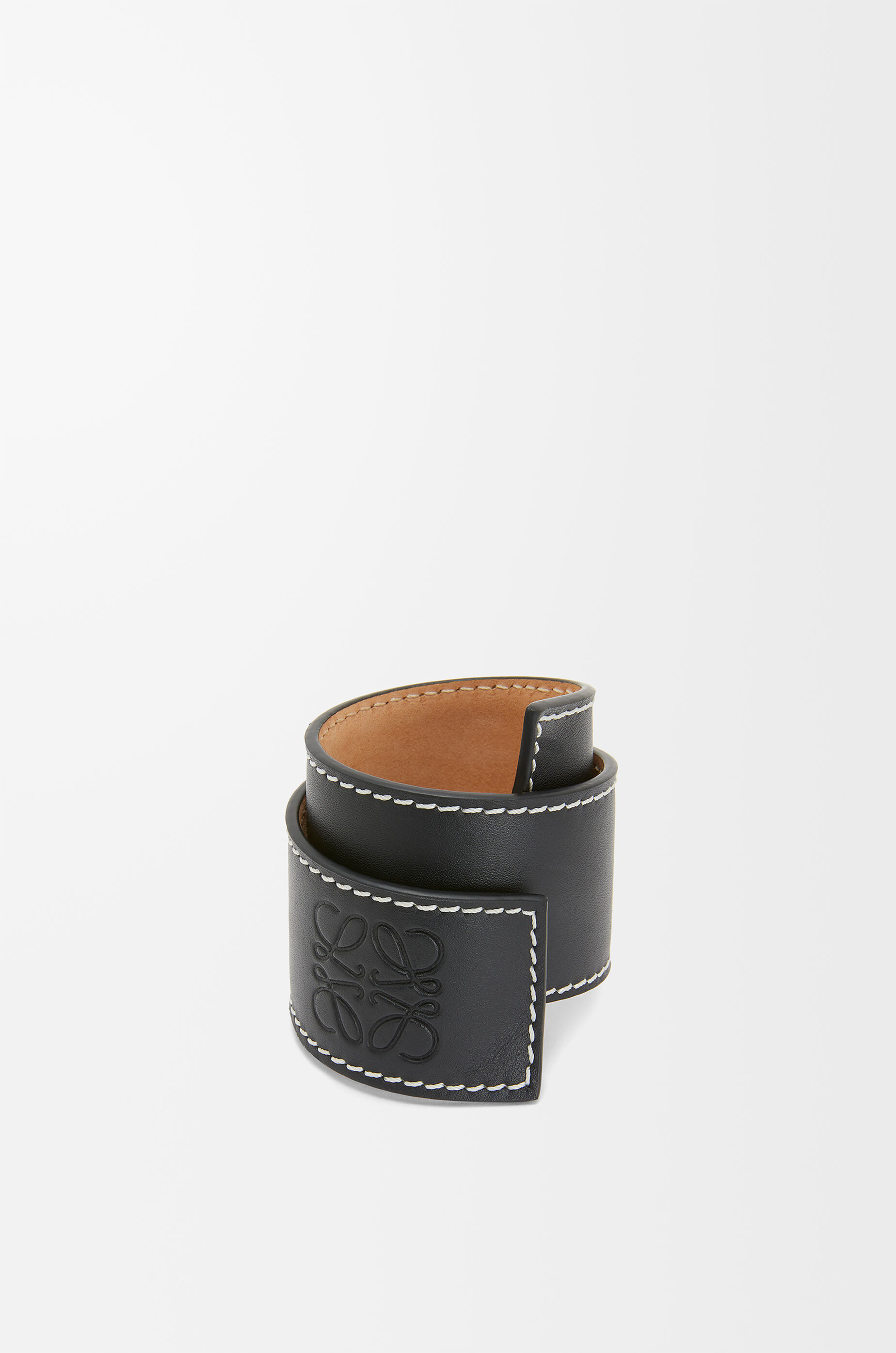 LOEWE Slap bracelet in calfskin Black
