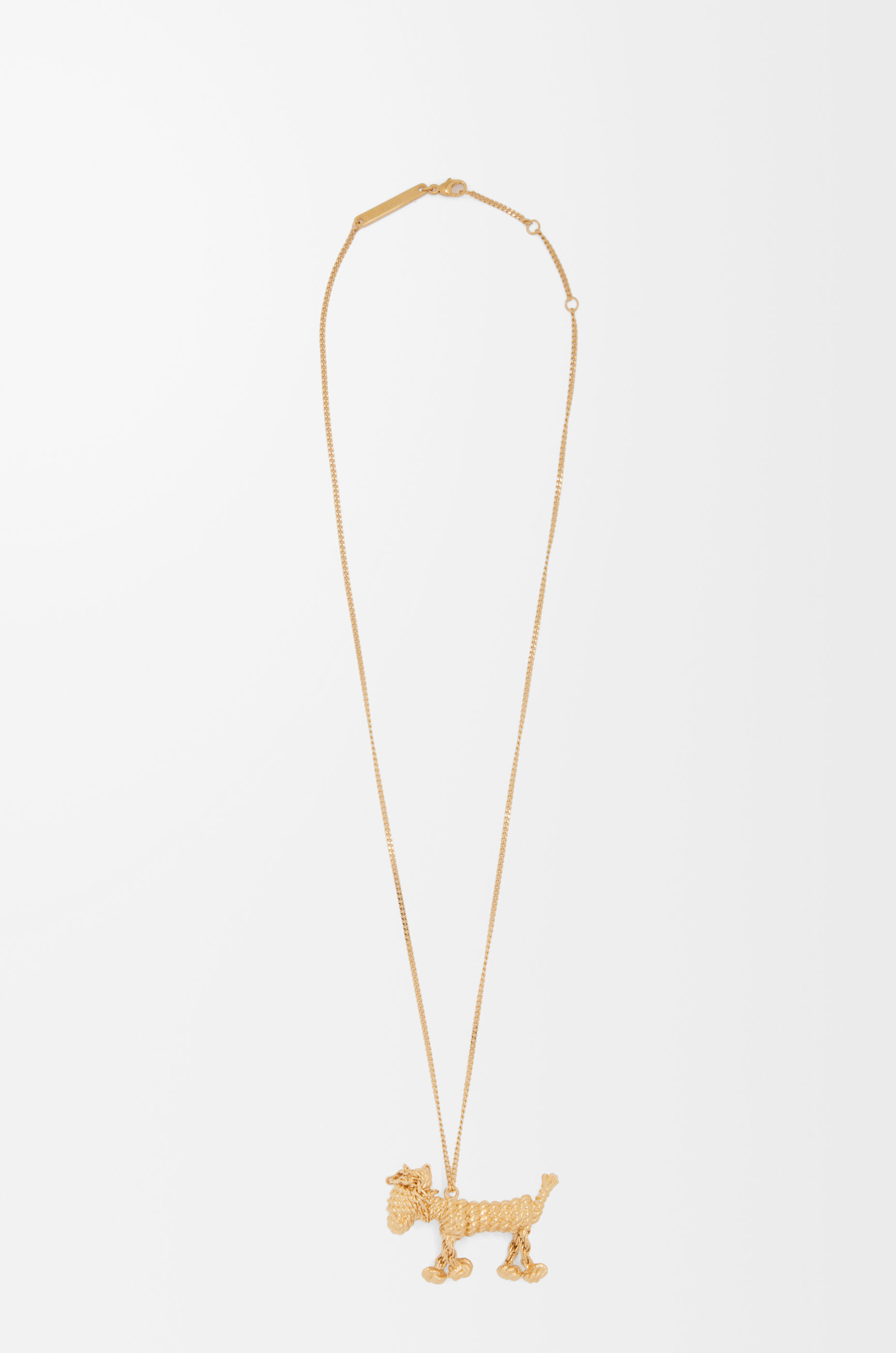 LOEWE Sausage dog necklace Gold
