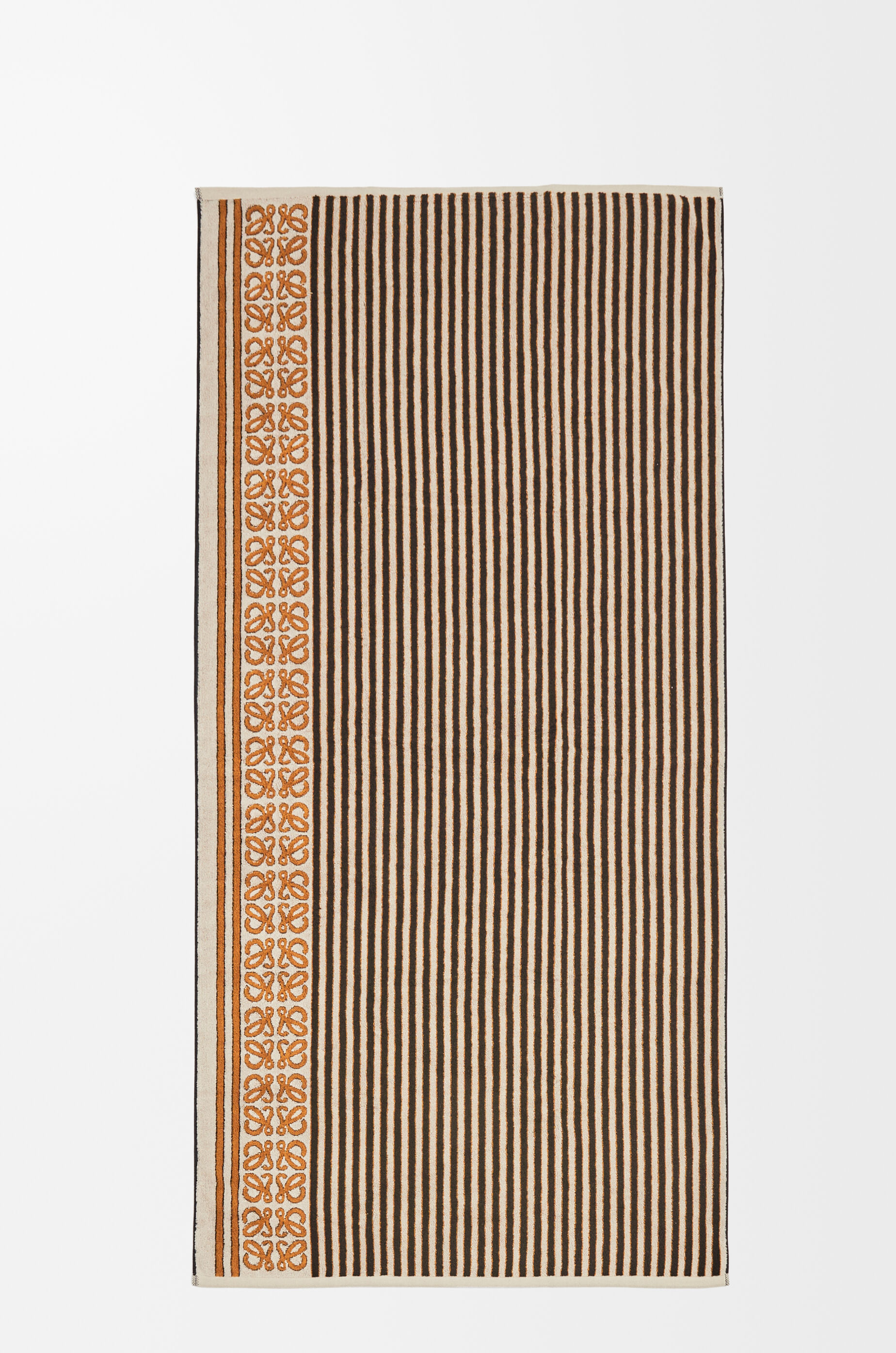 LOEWE Towel in cotton Brown/Multicolor