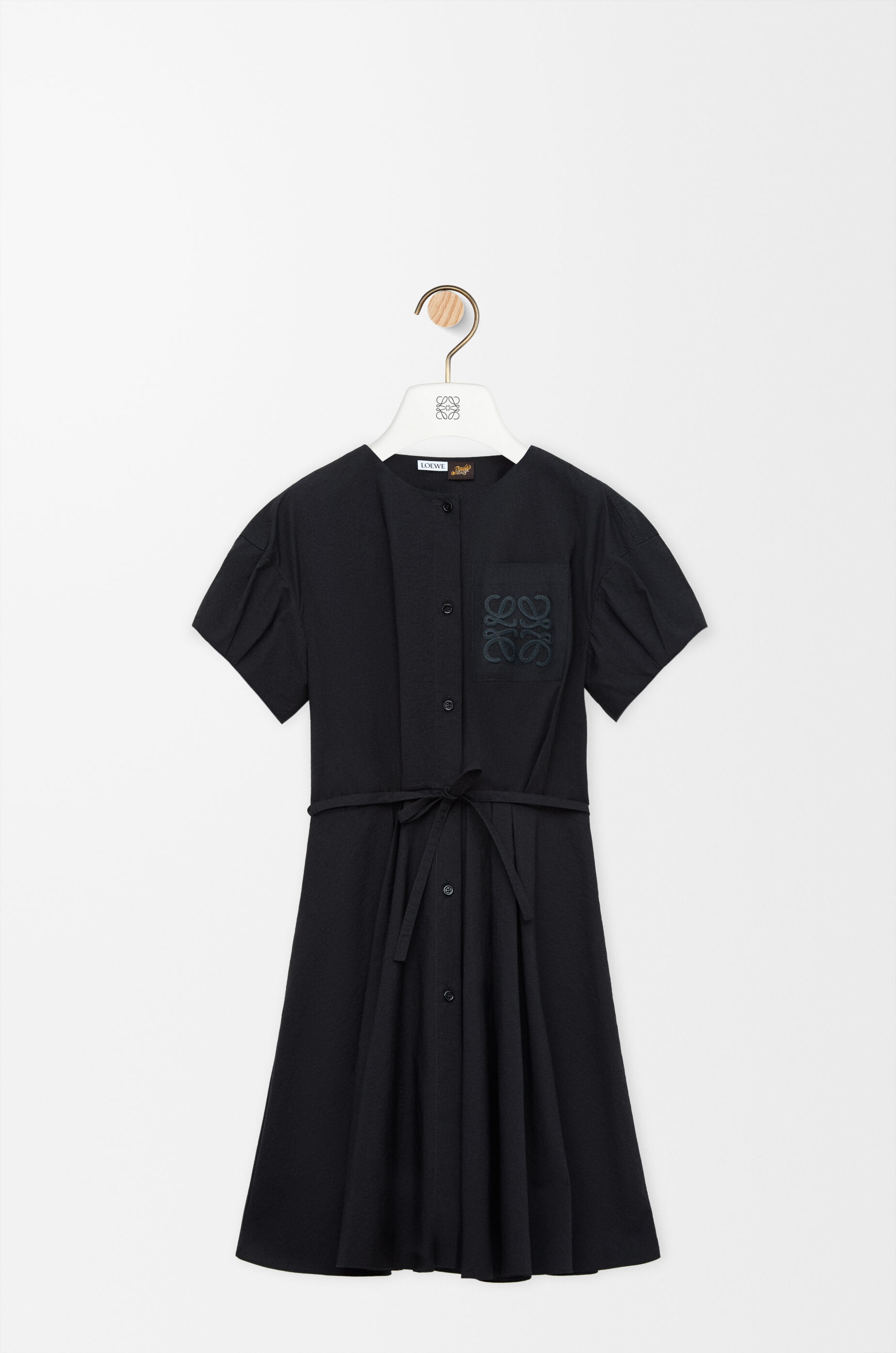 LOEWE Shirt dress in cotton blend Black