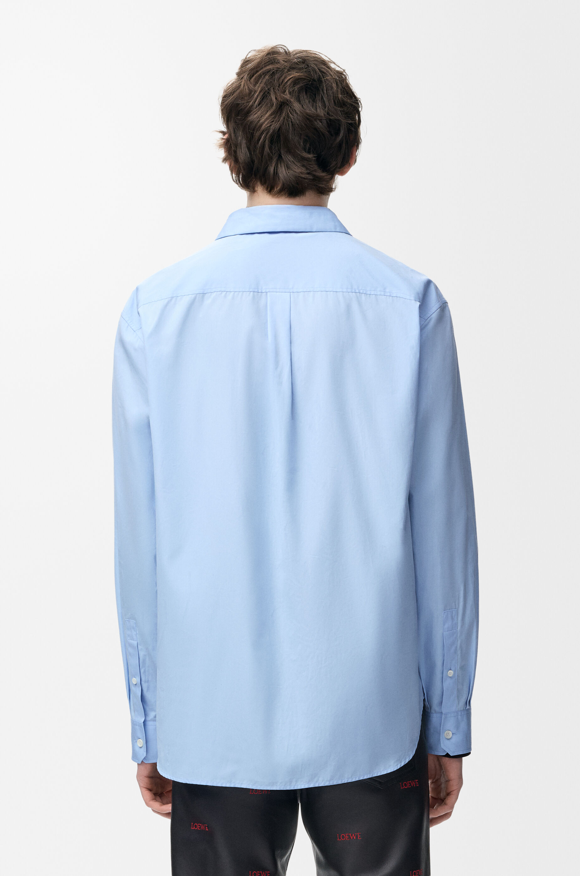 LOEWE Shirt in cotton Light Blue