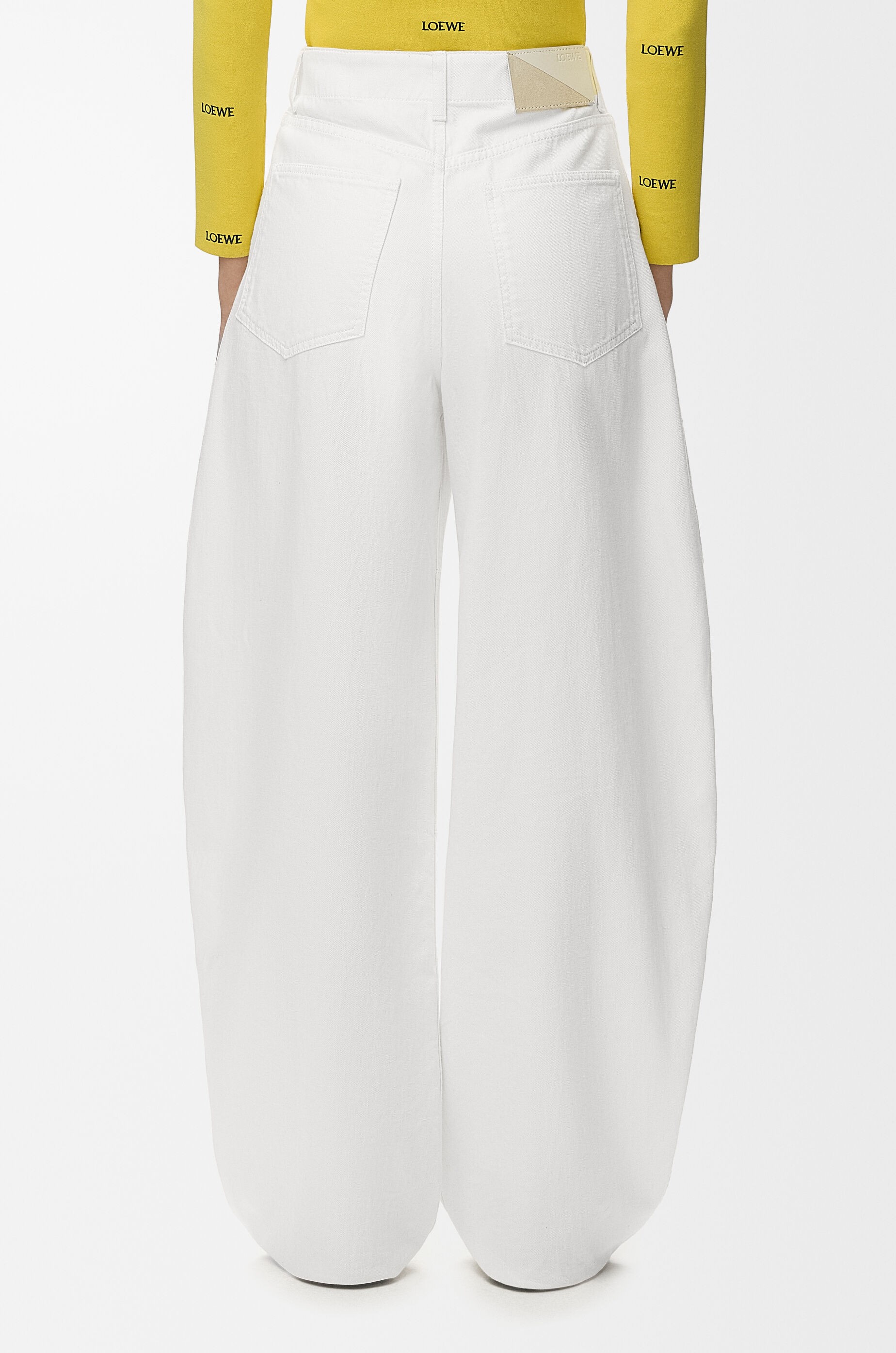 LOEWE Jeans in denim White