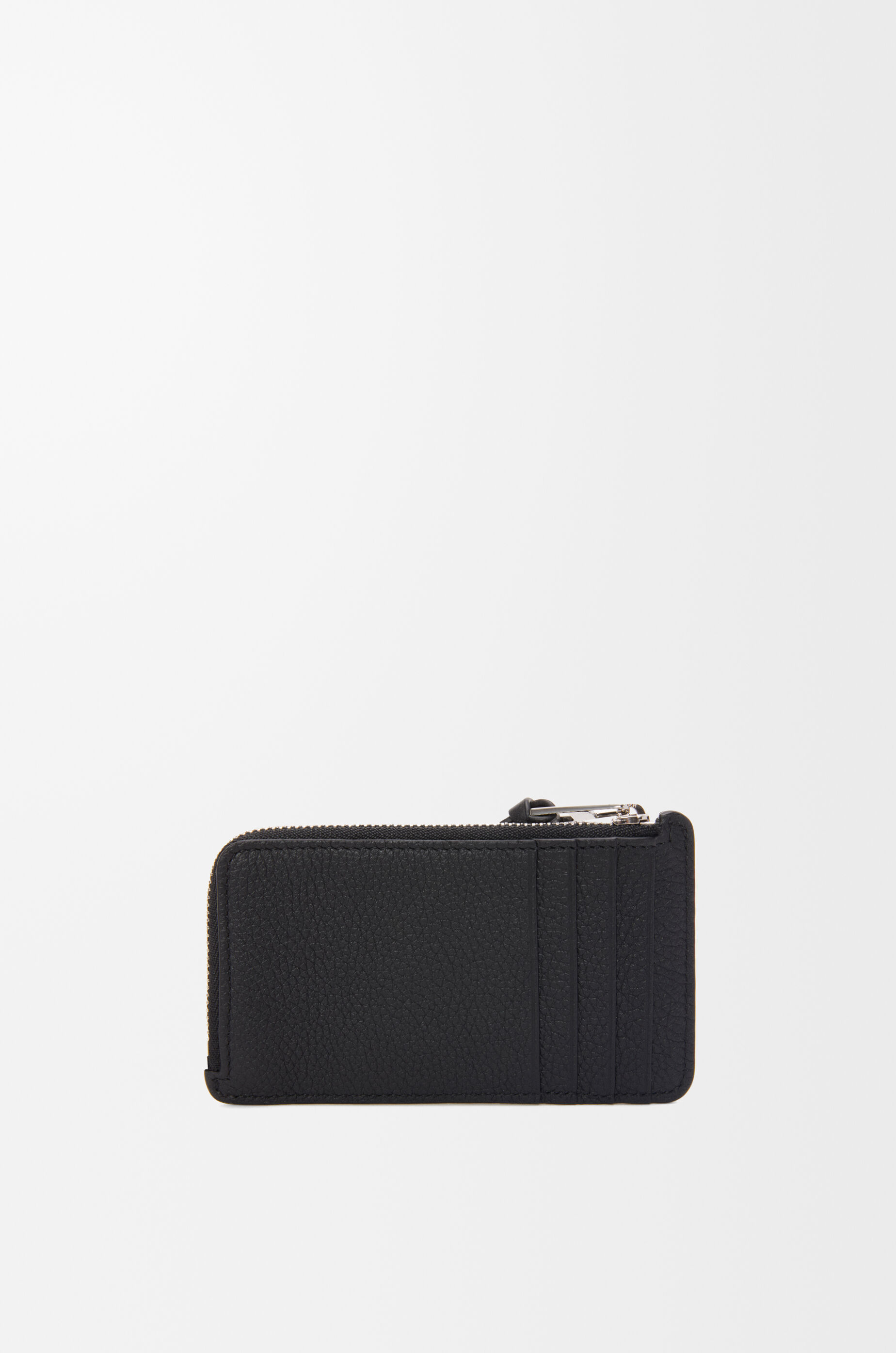 LOEWE Coin cardholder in soft grained calfskin Black