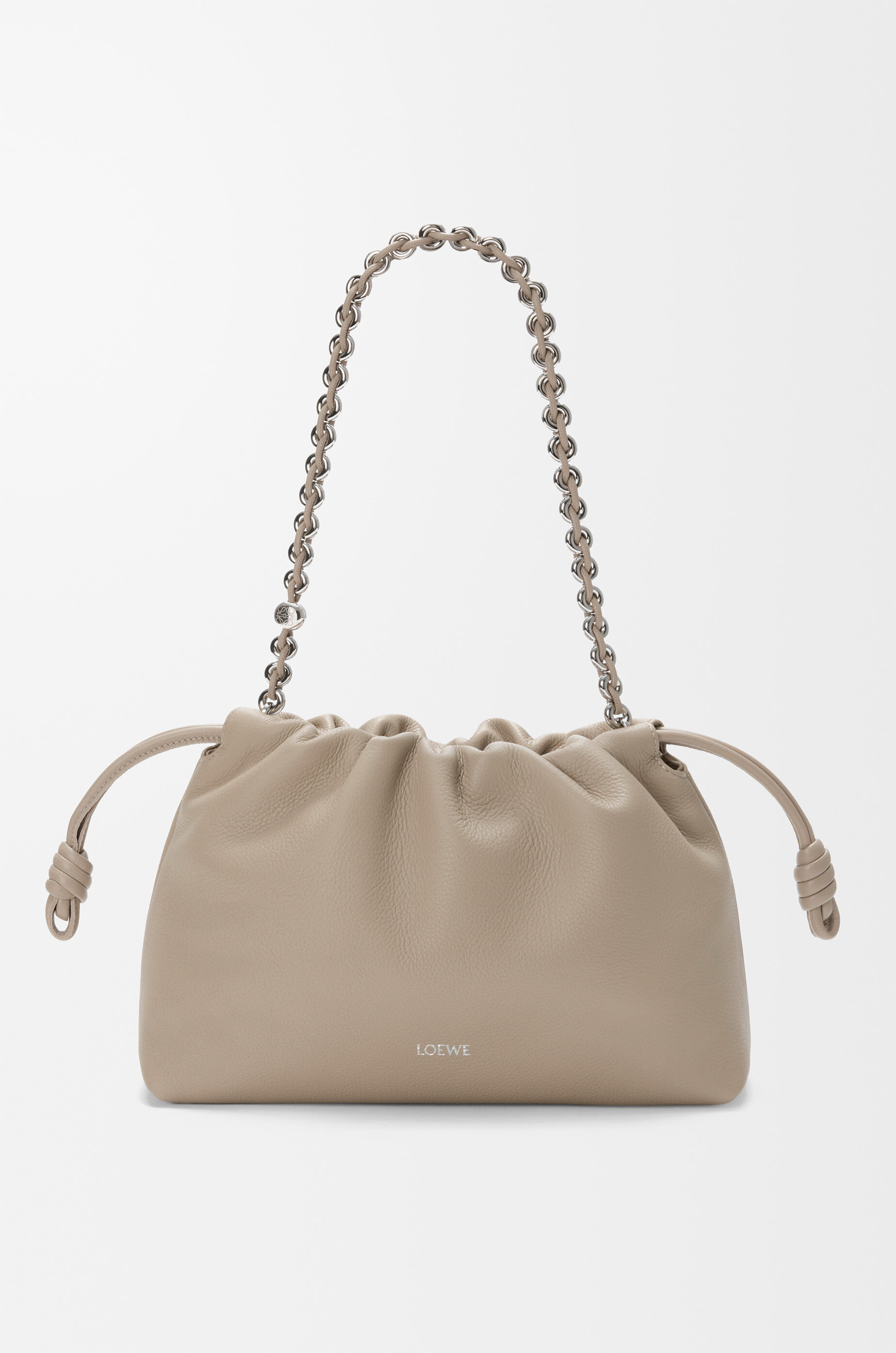 LOEWE Medium Flamenco purse in fine grained calfskin Clay